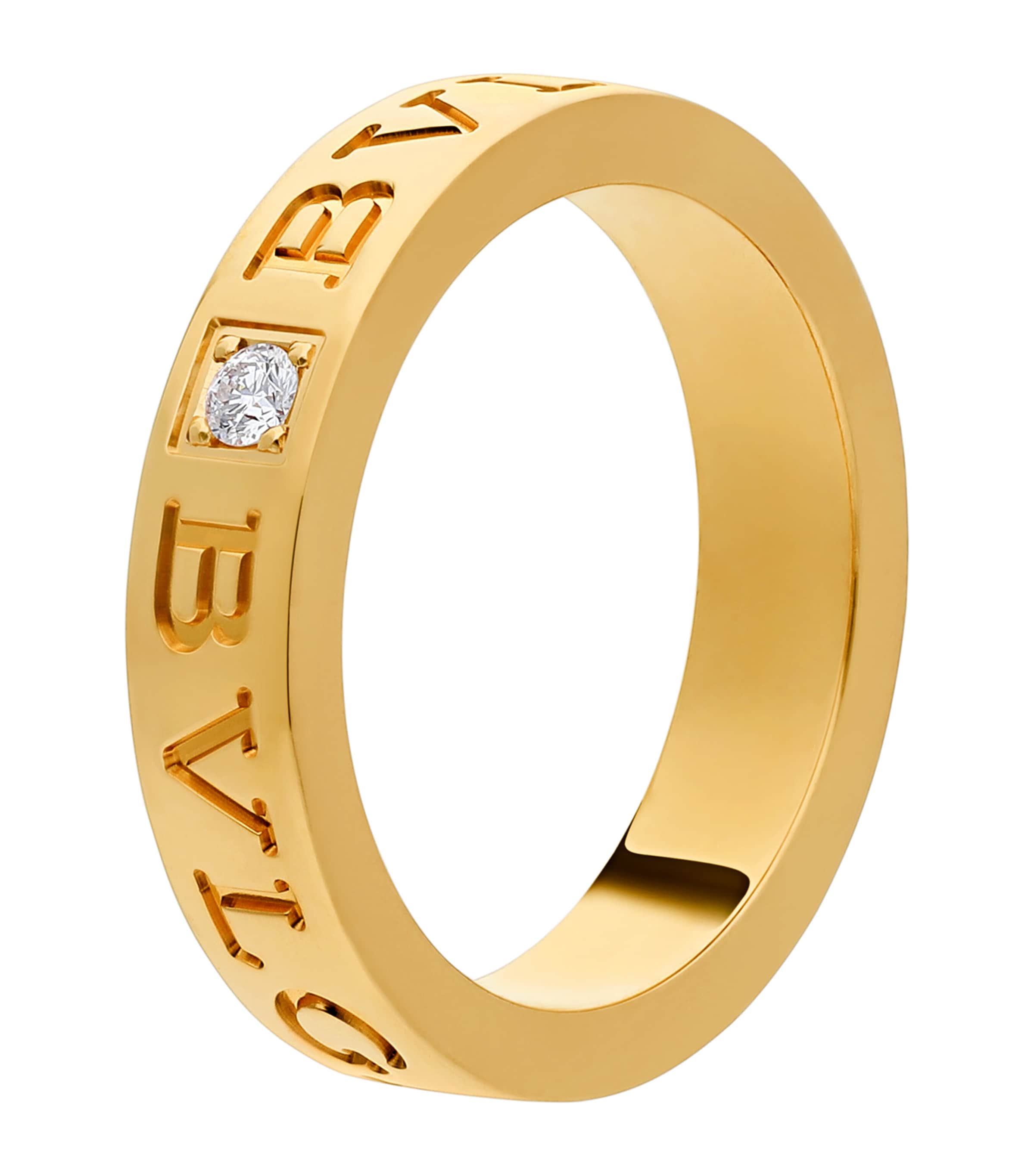 Bvlgari Yellow Gold And Diamond B. Zero1 Ring In Yellow