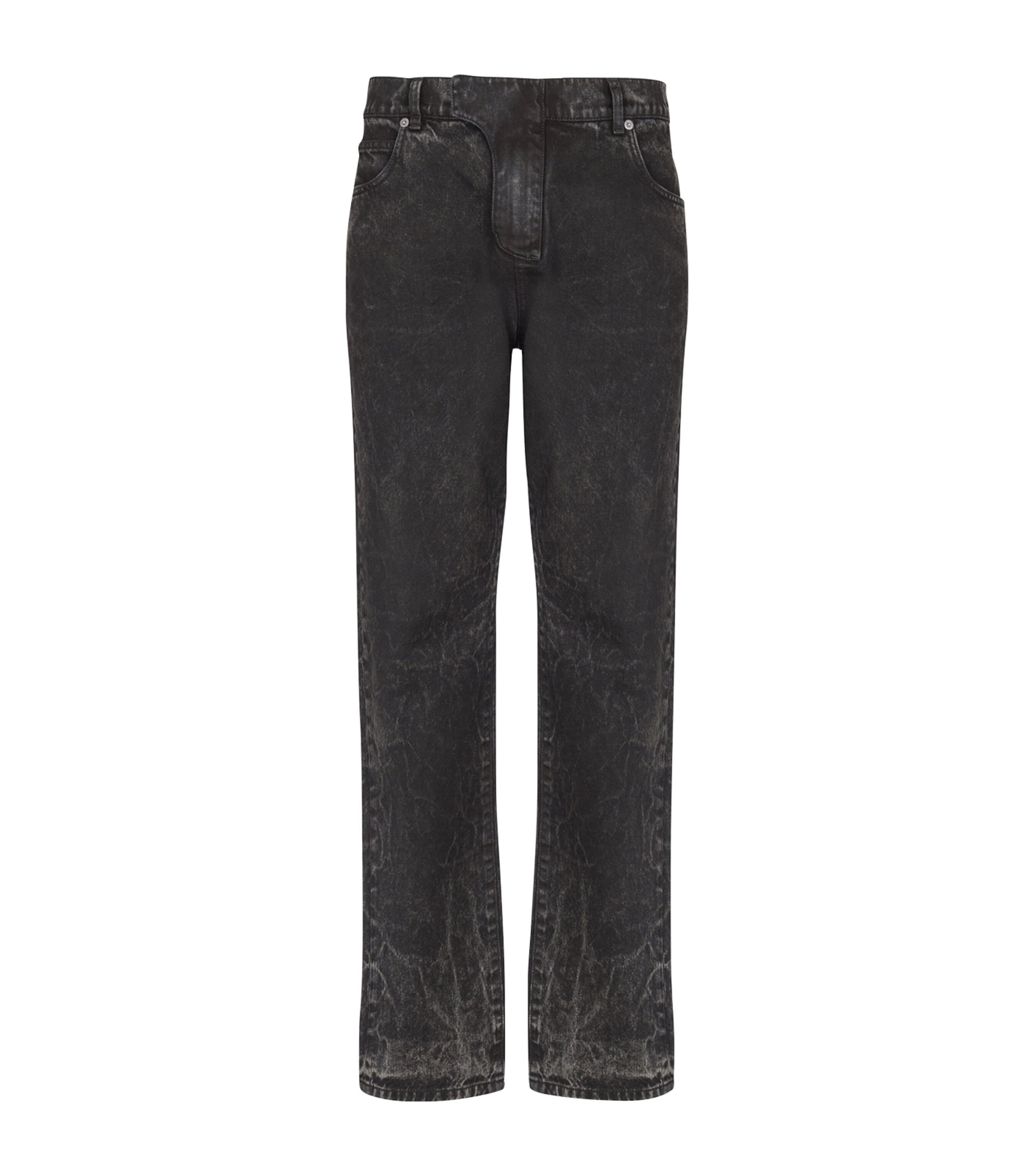 Straight-Fit Jeans 0PC NOIR DELAVE Image 1