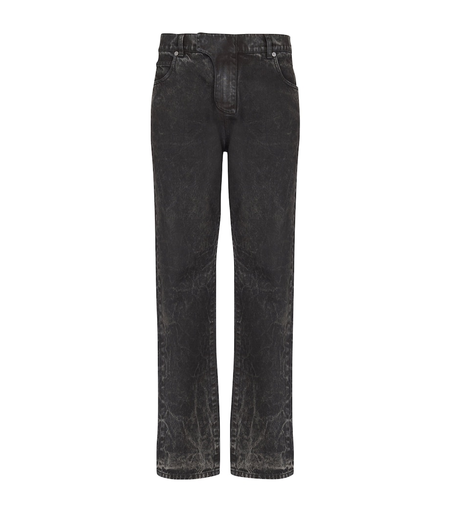 Straight-Fit Jeans 0PC NOIR DELAVE Image 1