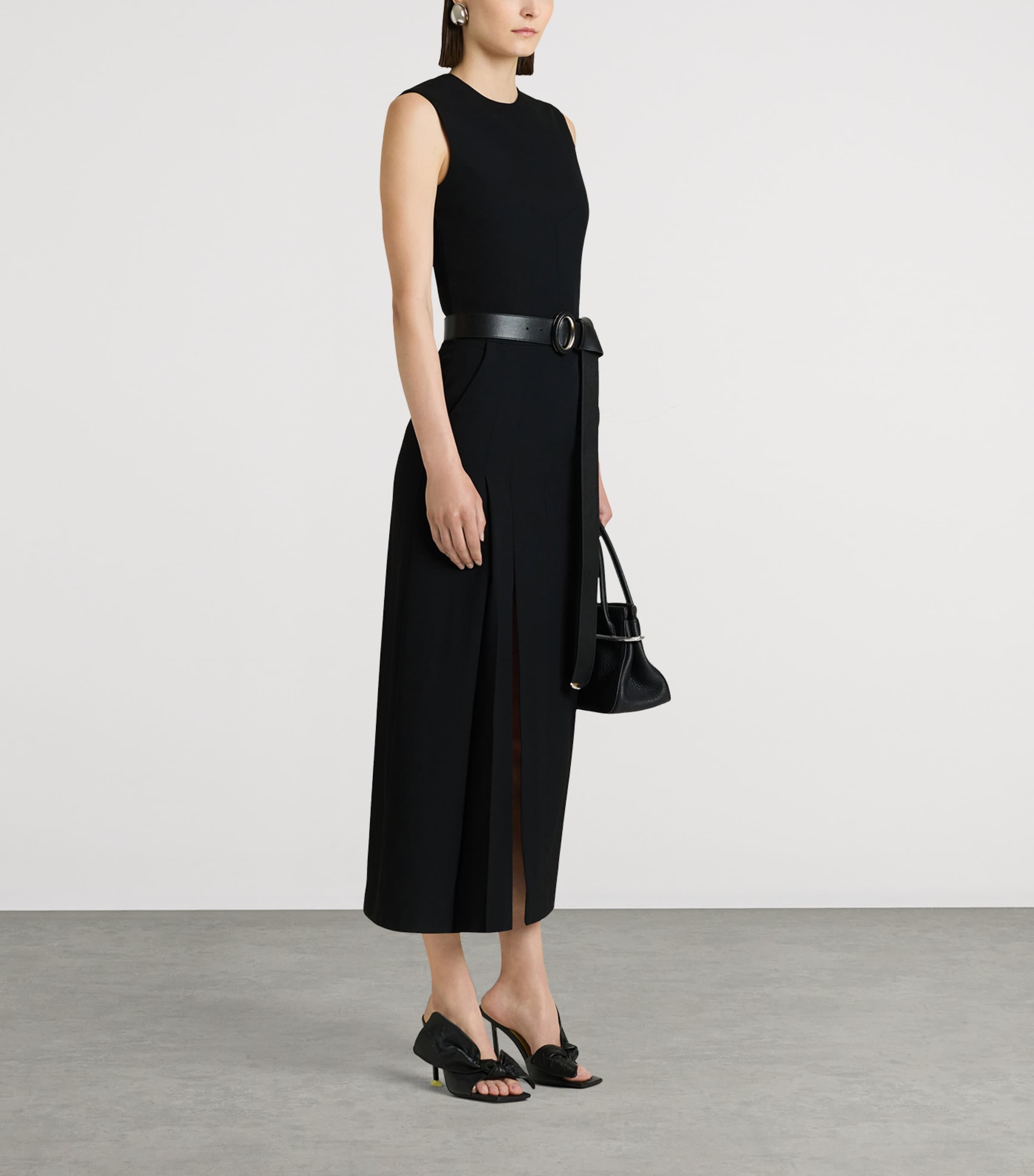 Givenchy Womens Wool Sliced Midi Dress Image 2