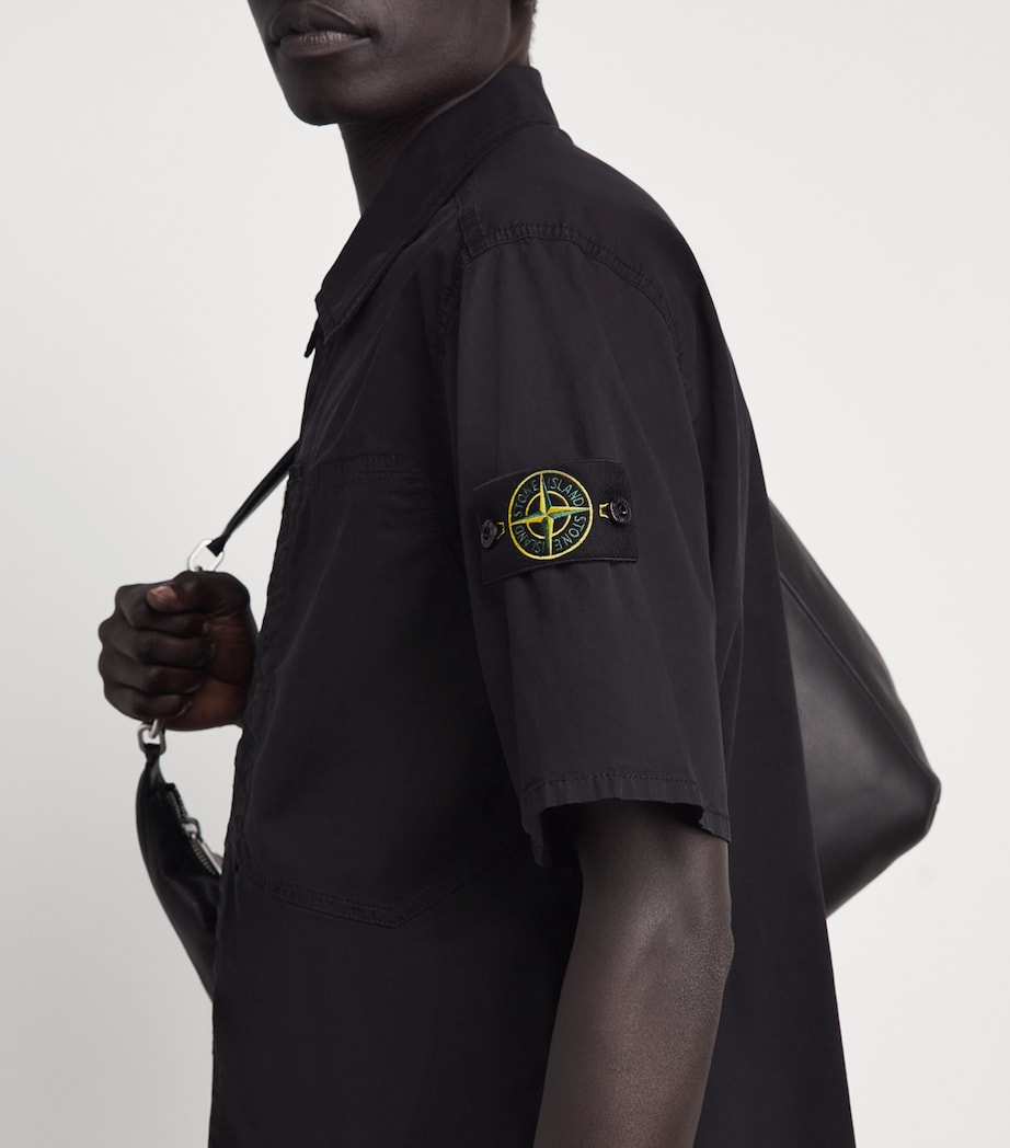 Stone Island Mens Stretch-Cotton Short-Sleeve Shirt Image 3
