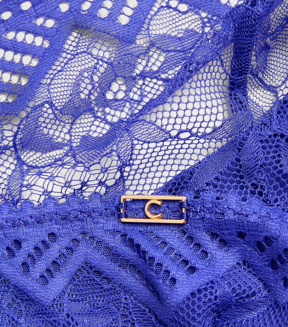 Lace Origins Tanga 07I INDIGO BLUE Image 4