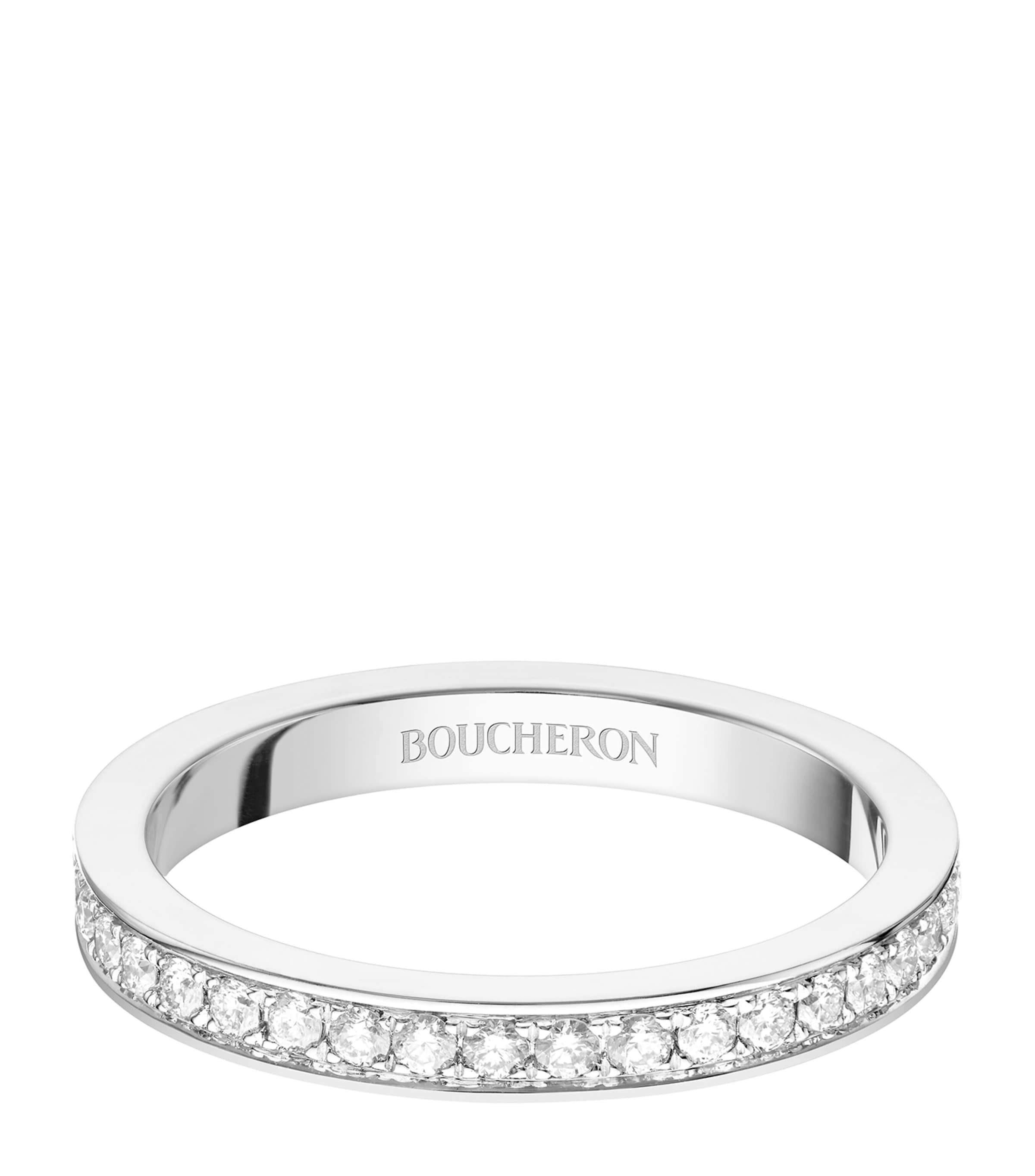 Boucheron Platinum And Diamond Beloved Wedding Band In White