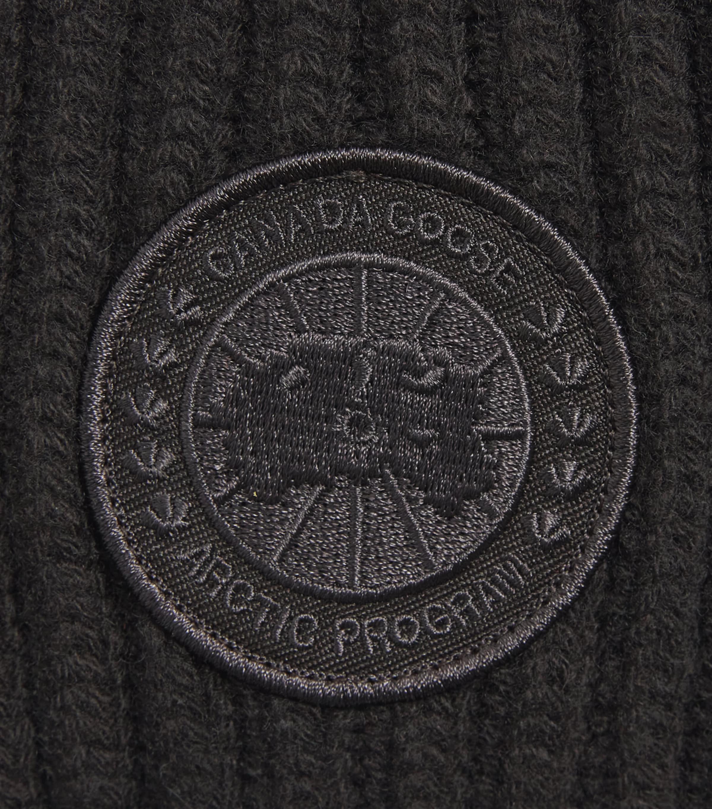 Canada Goose Merino Wool-Cashmere Double Fold Toque Beanie Arabica Image 3