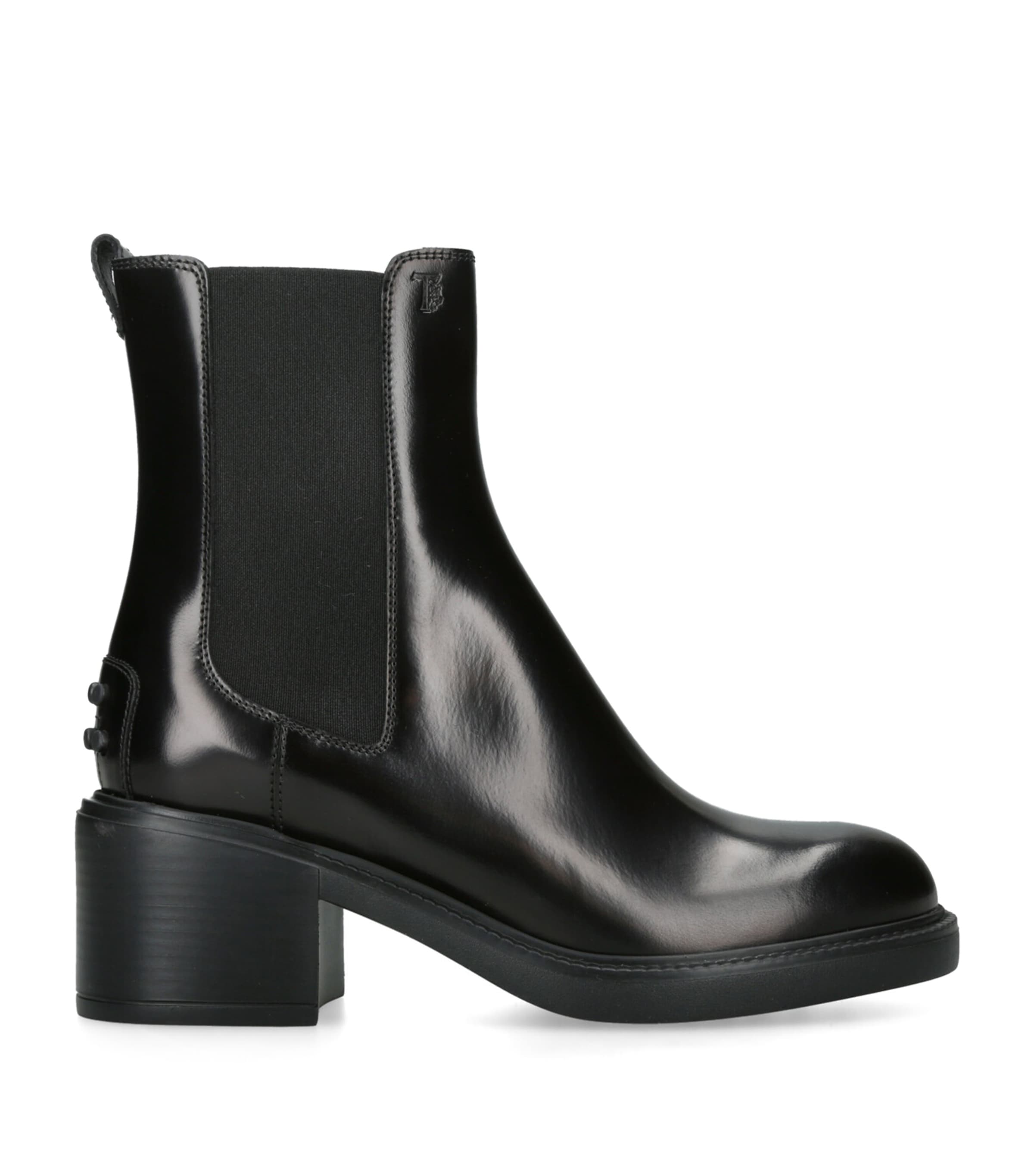Tod's Janeiro Gomma Leather Chelsea Boots In Black