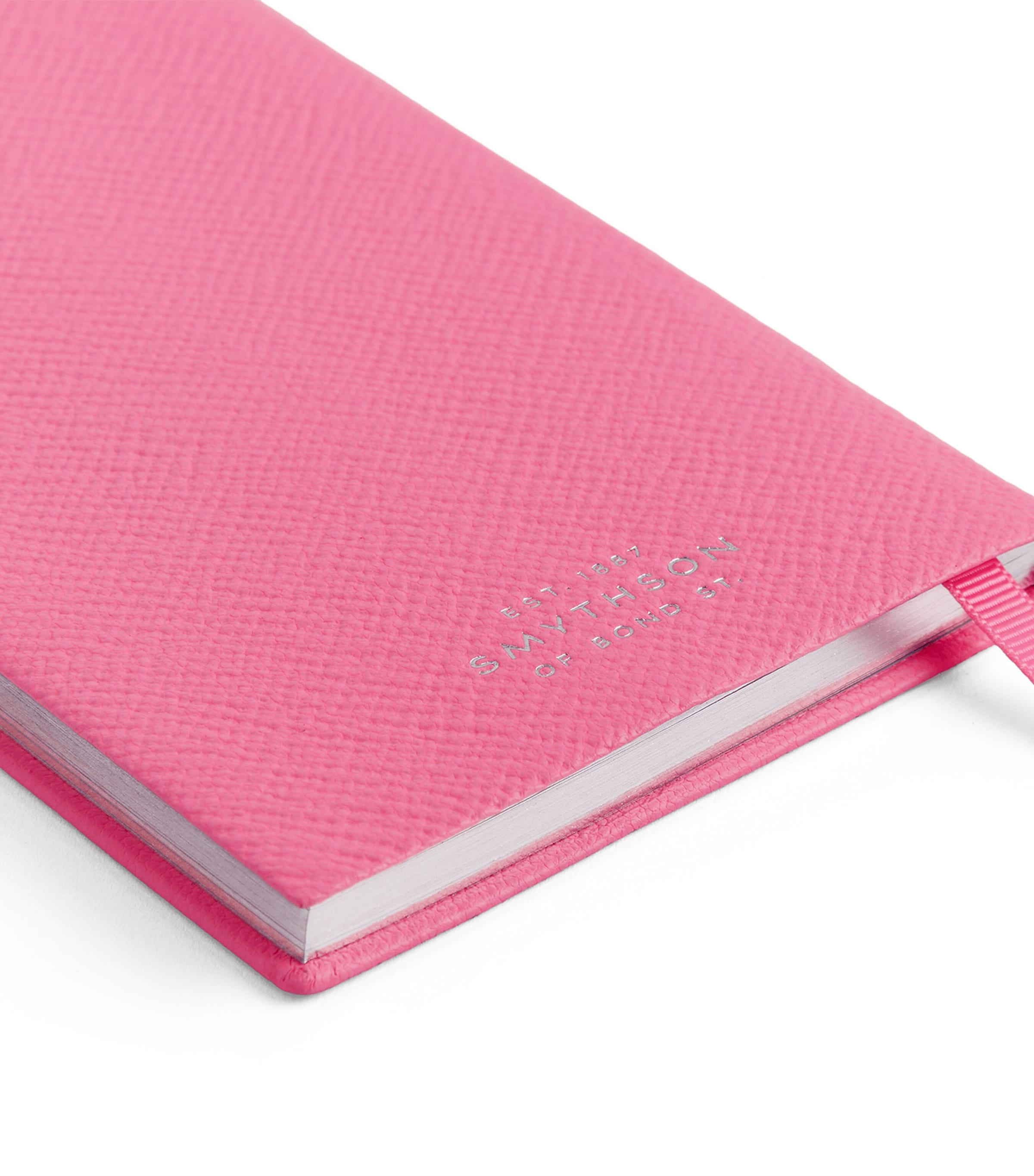 Smythson Leather Panama Weekly Diary 2027 Flamingo Image 6