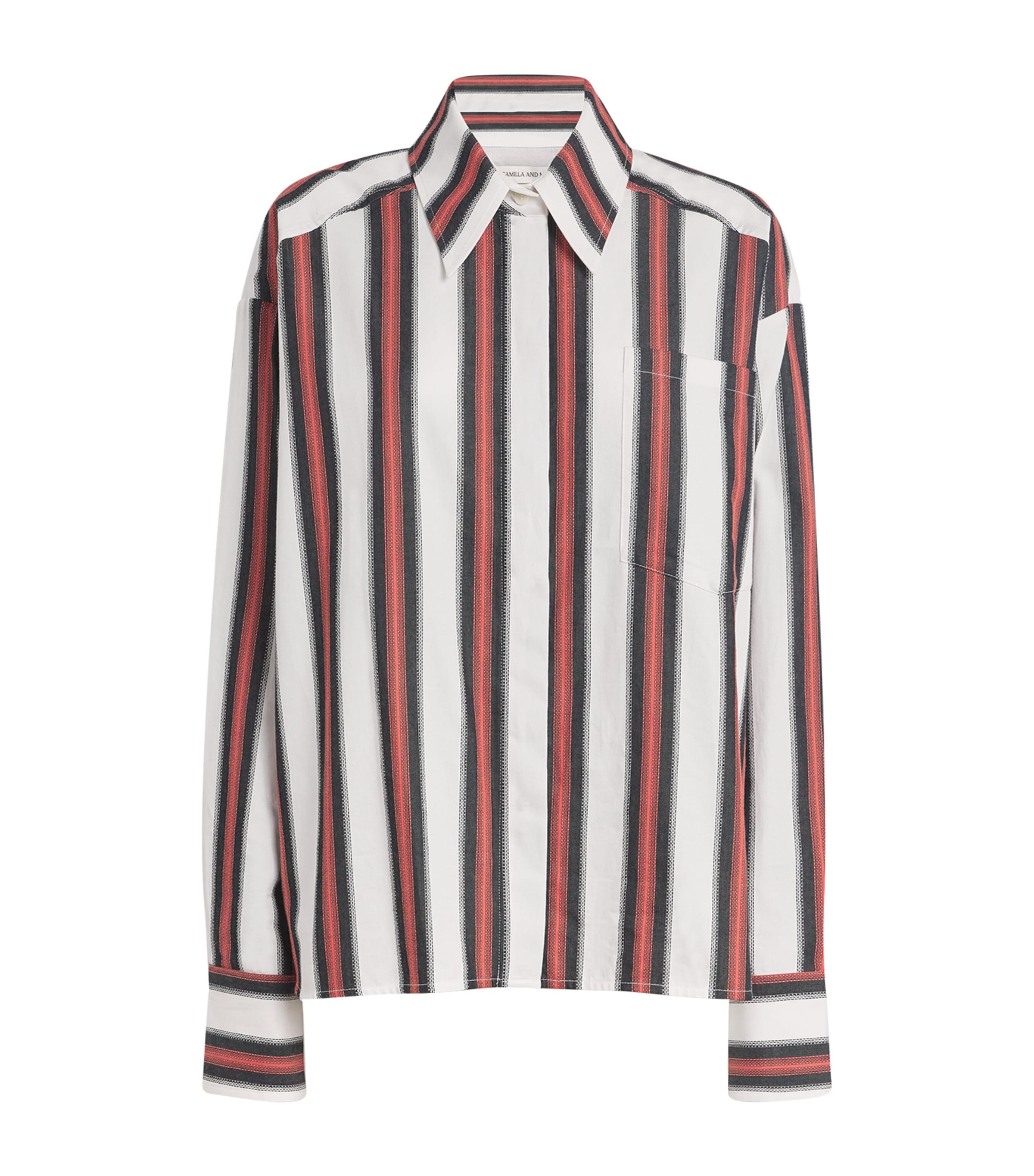 Camilla And Marc Stripe Gaia Shirt In Multi
