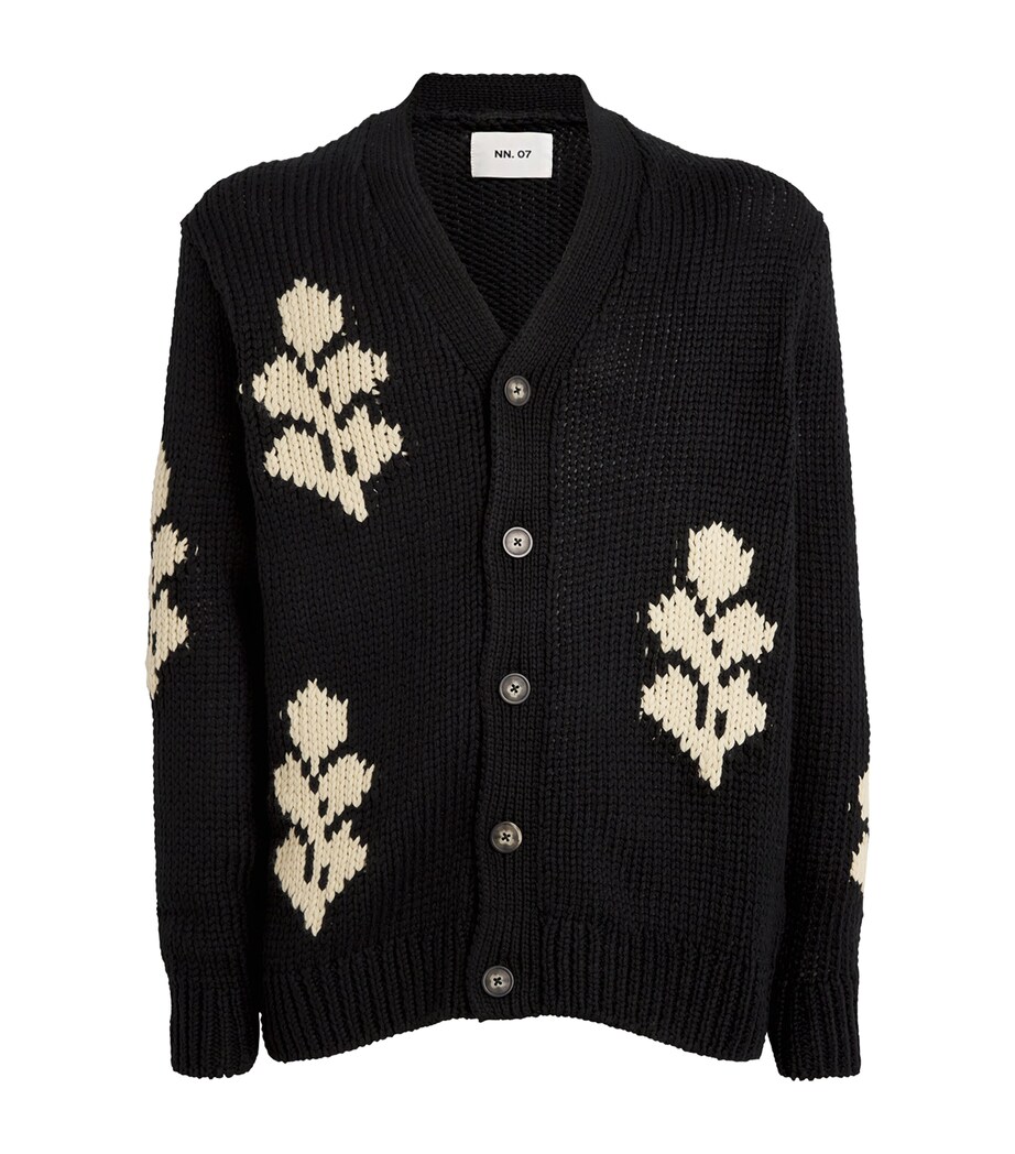 NN07 Mens Mika Cardigan Black Image 1