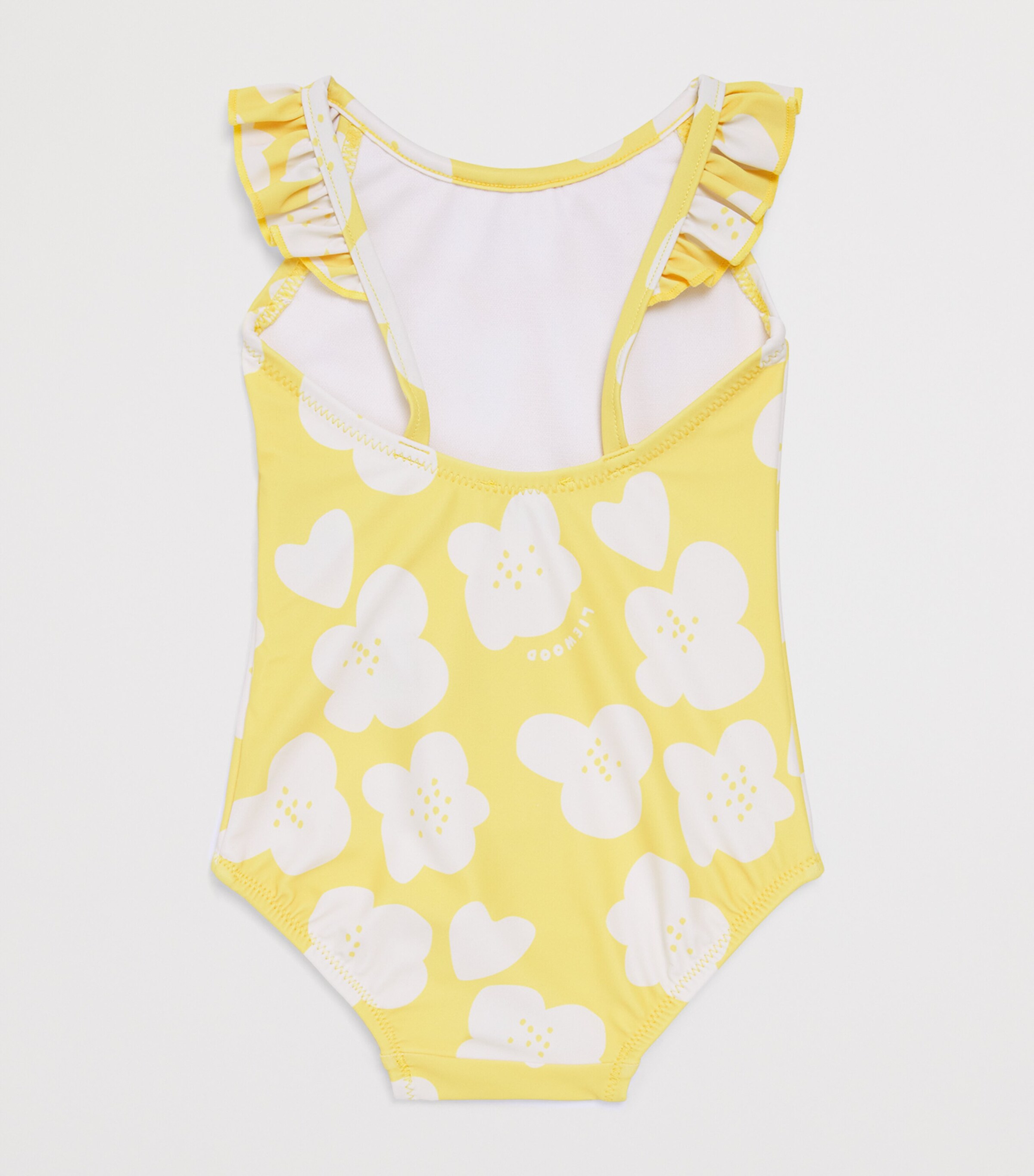 Liewood Floral Kallie Swimsuit (9 Months-5 Years) Flower/lemon Yellow Image 2