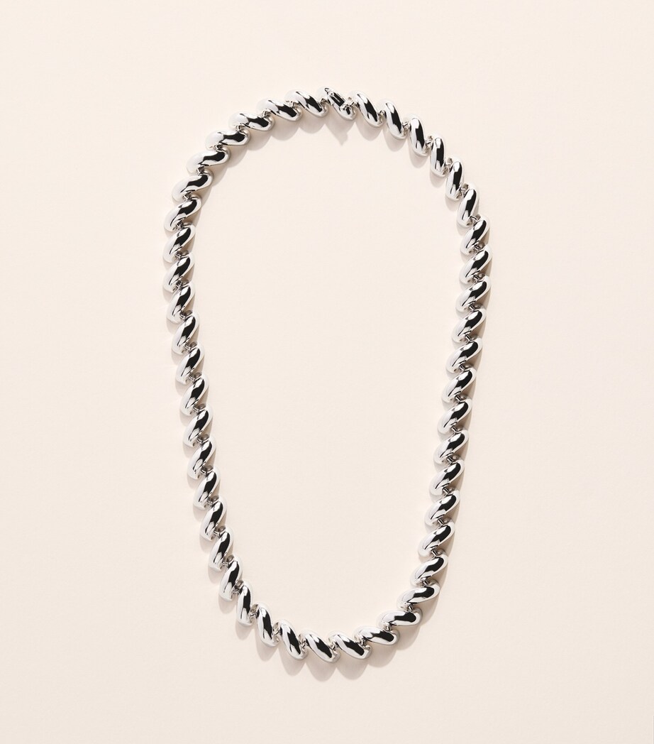 Eddie Borgo Silver-Plated Torsade Chain Necklace Silver Image 1