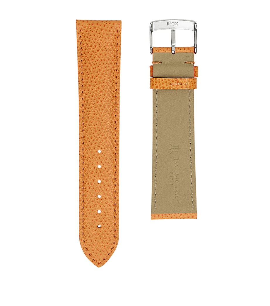 Jean Rousseau Leather Classic 3.5 Watch Strap (14mm) Orange Image 2