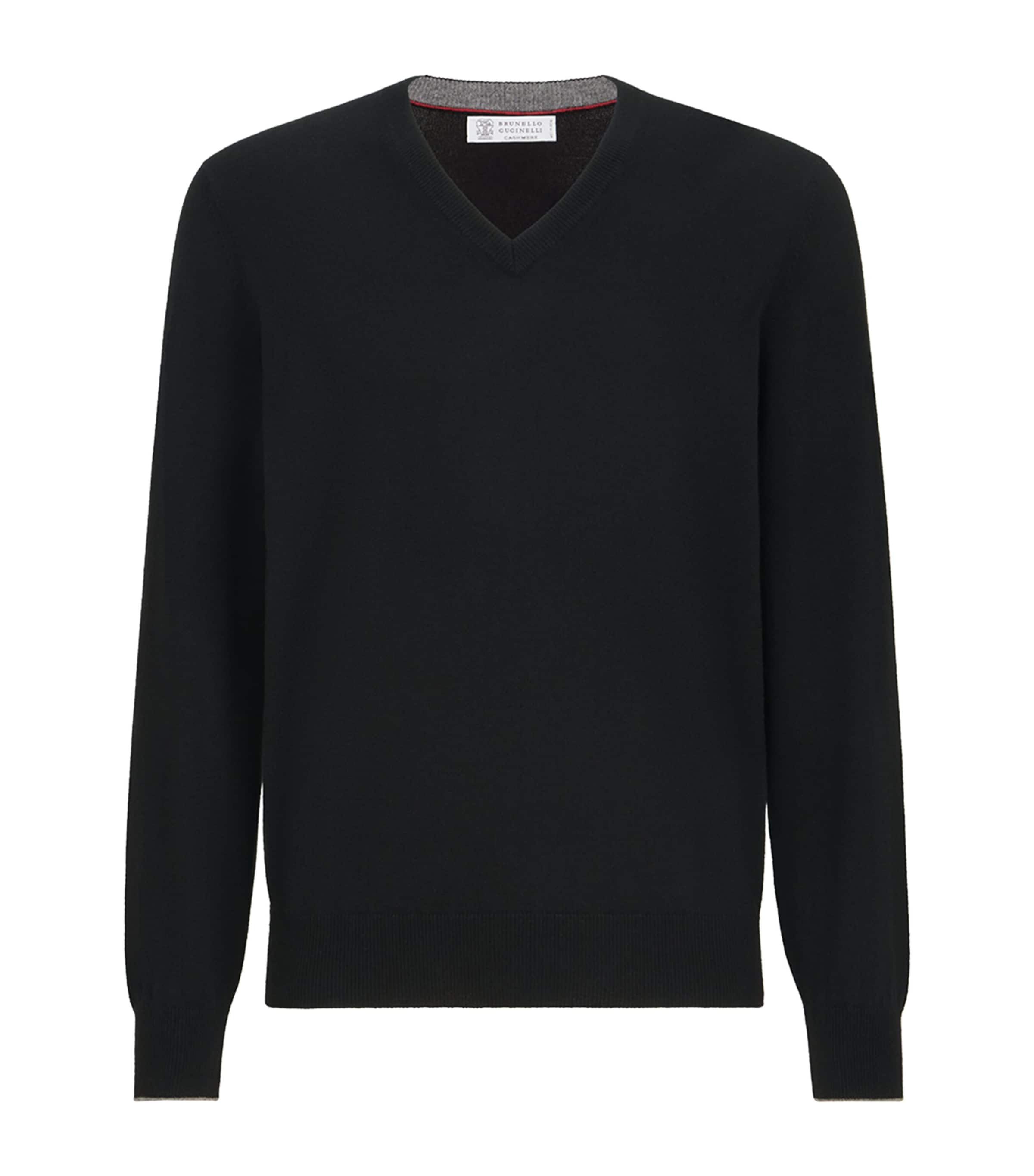 Brunello Cucinelli Mens Cashmere Crew-Neck Sweater Image 1