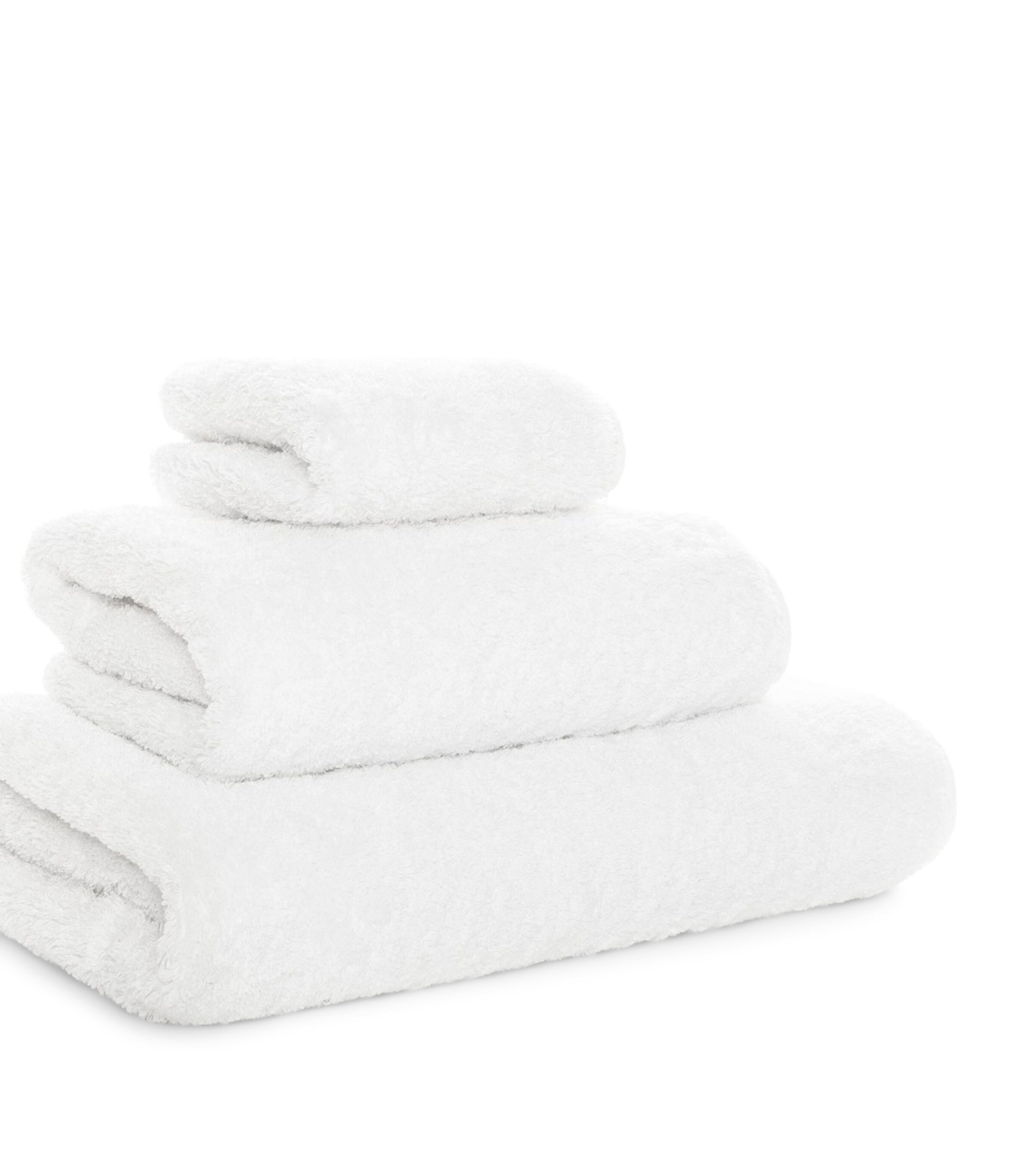 GRACCIOZA Egyptian Cotton Portobello Bath Towel (70cm x 140cm) White Image 4