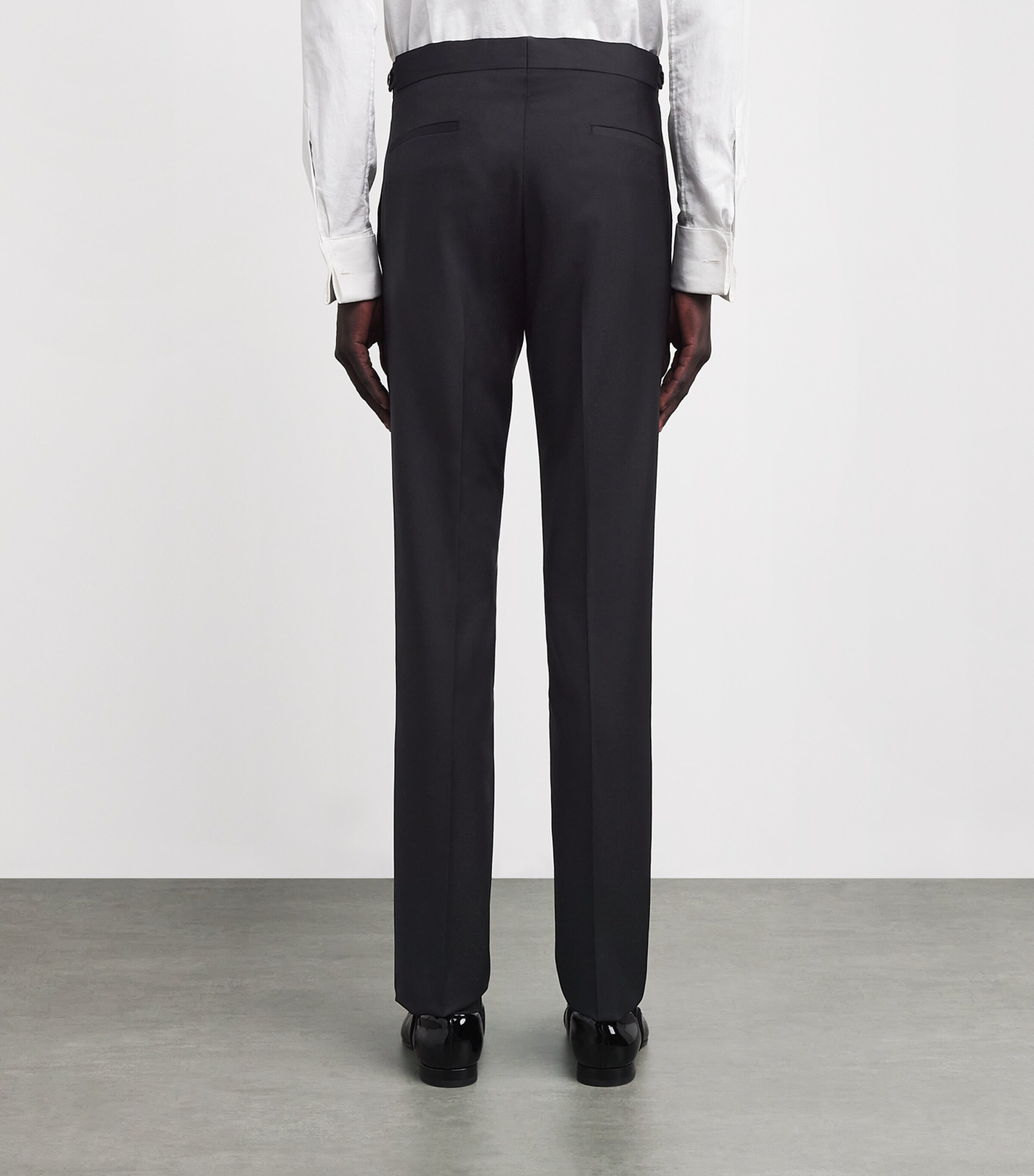 Paul Smith Mens Wool-Silk Evening Trousers Image 4