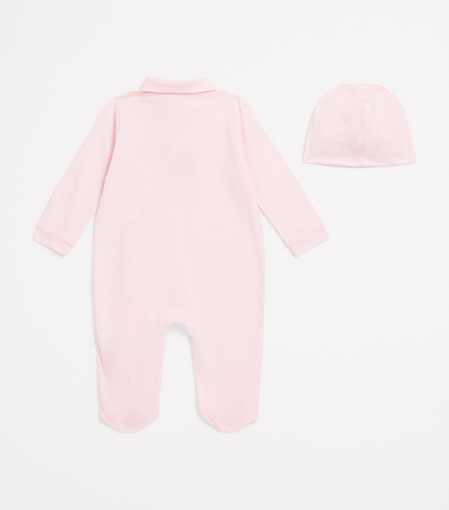 Cotton Bear All-In-One and Hat Gift Set (3-9 Months) YXJ BABY PINK Image 2
