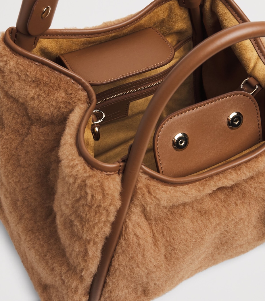 Small Teddy Marine Top-Handle Bag CAMEL Image 4