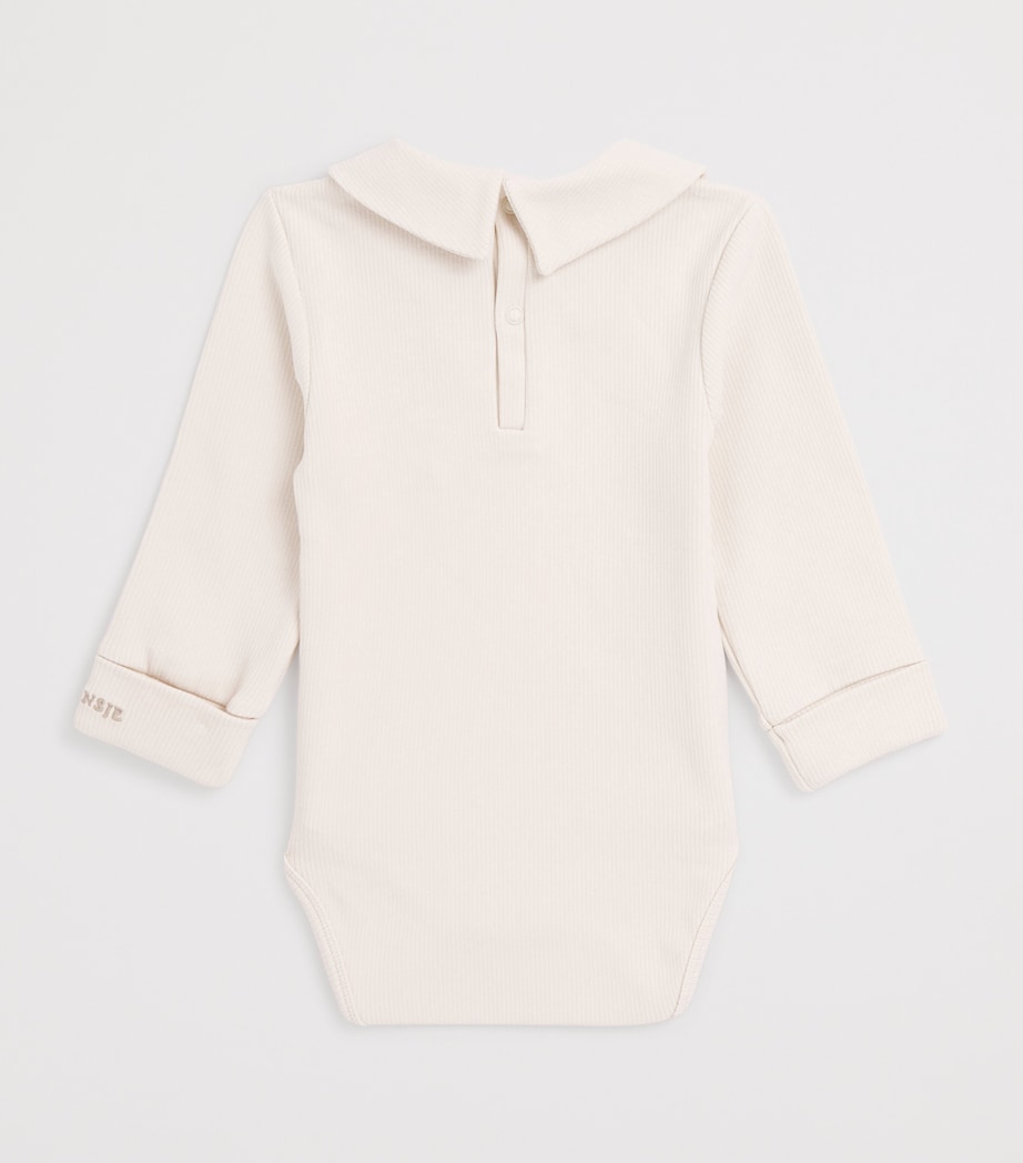 Donsje Cotton-Blend Bienkes Bodysuit (0-30 Months) White Image 2