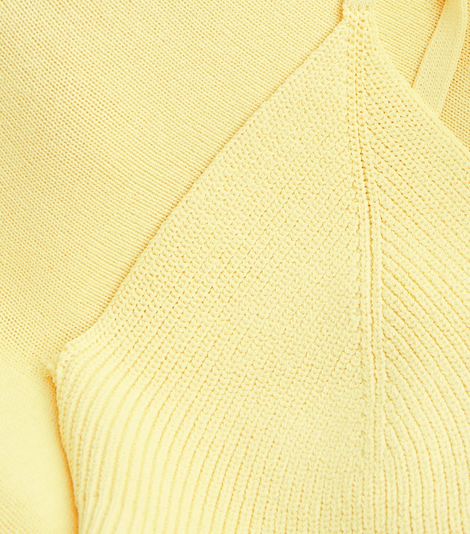 Knitted Off-The-Shoulder Maxi Dress 250 YELLOW Image 5