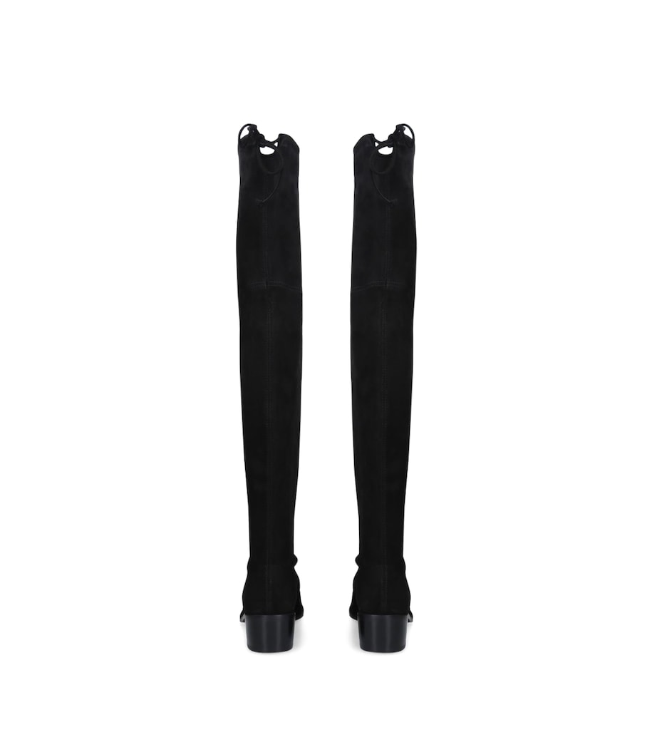 Suede Midland Over-The-Knee Boots BLACK Image 2