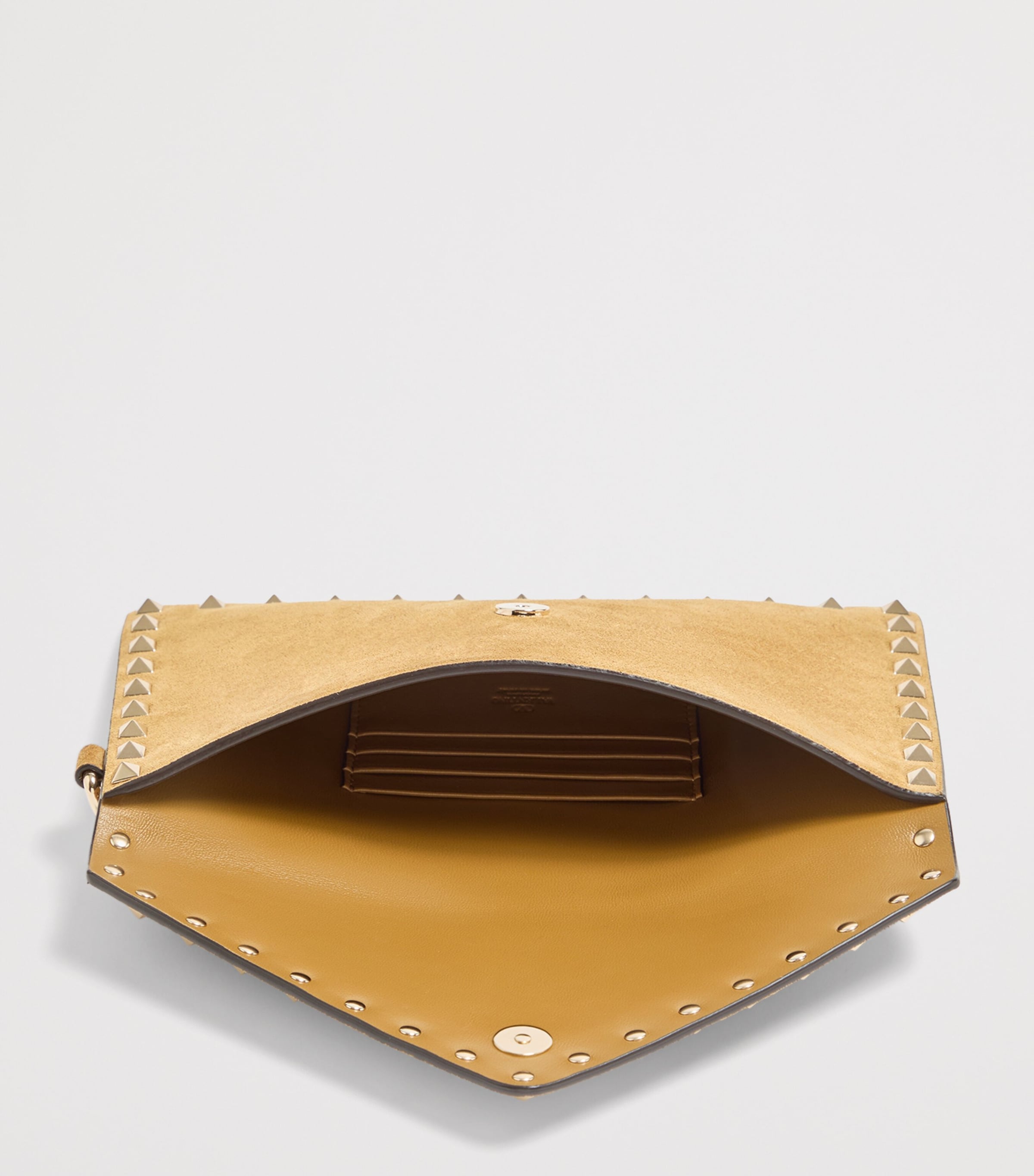 Valentino Garavani Suede Rockstud Clutch Bag Rdx Image 6