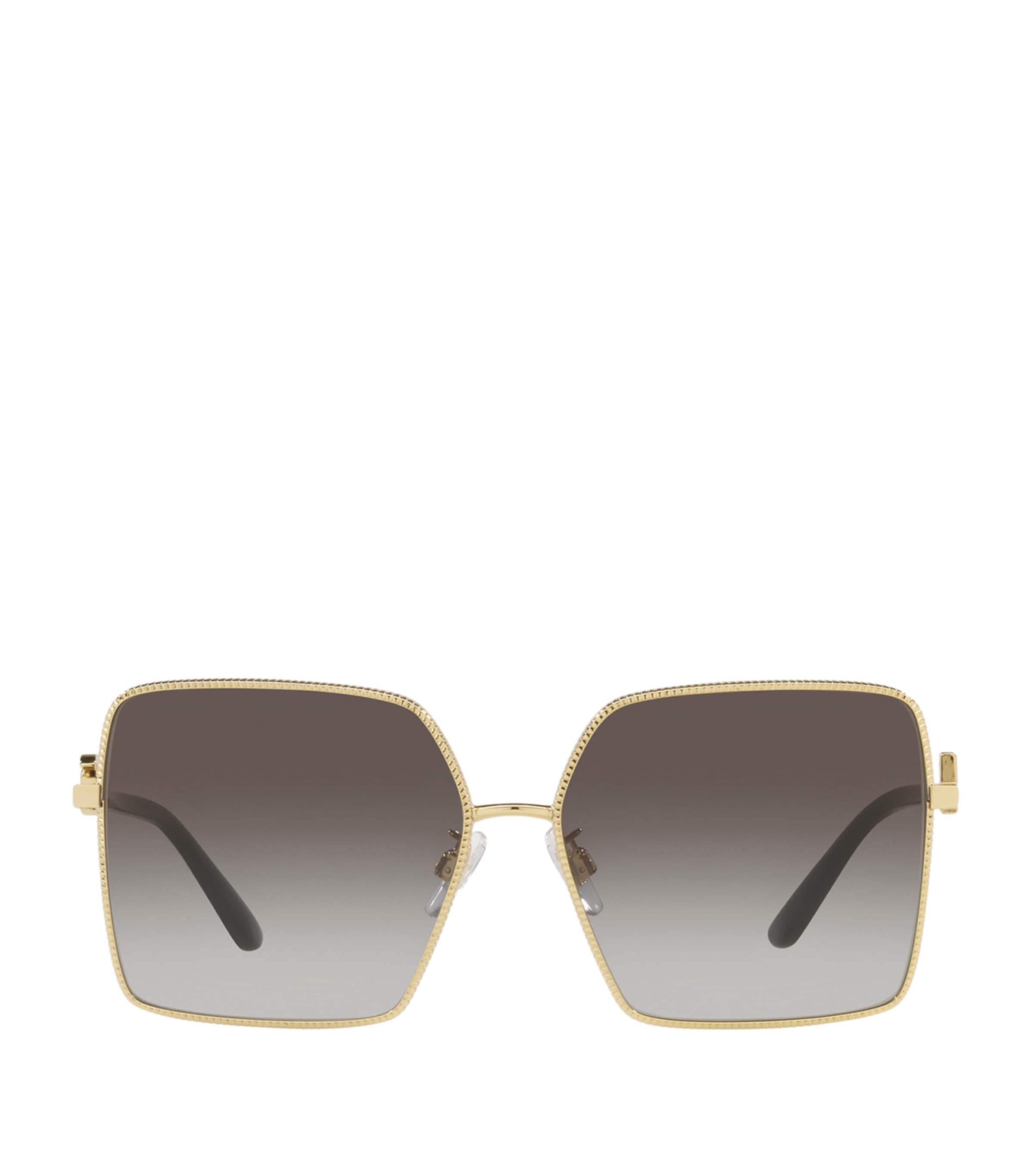 Dolce & Gabbana Dg2279 Square-frame Metal Sunglasses In Gold