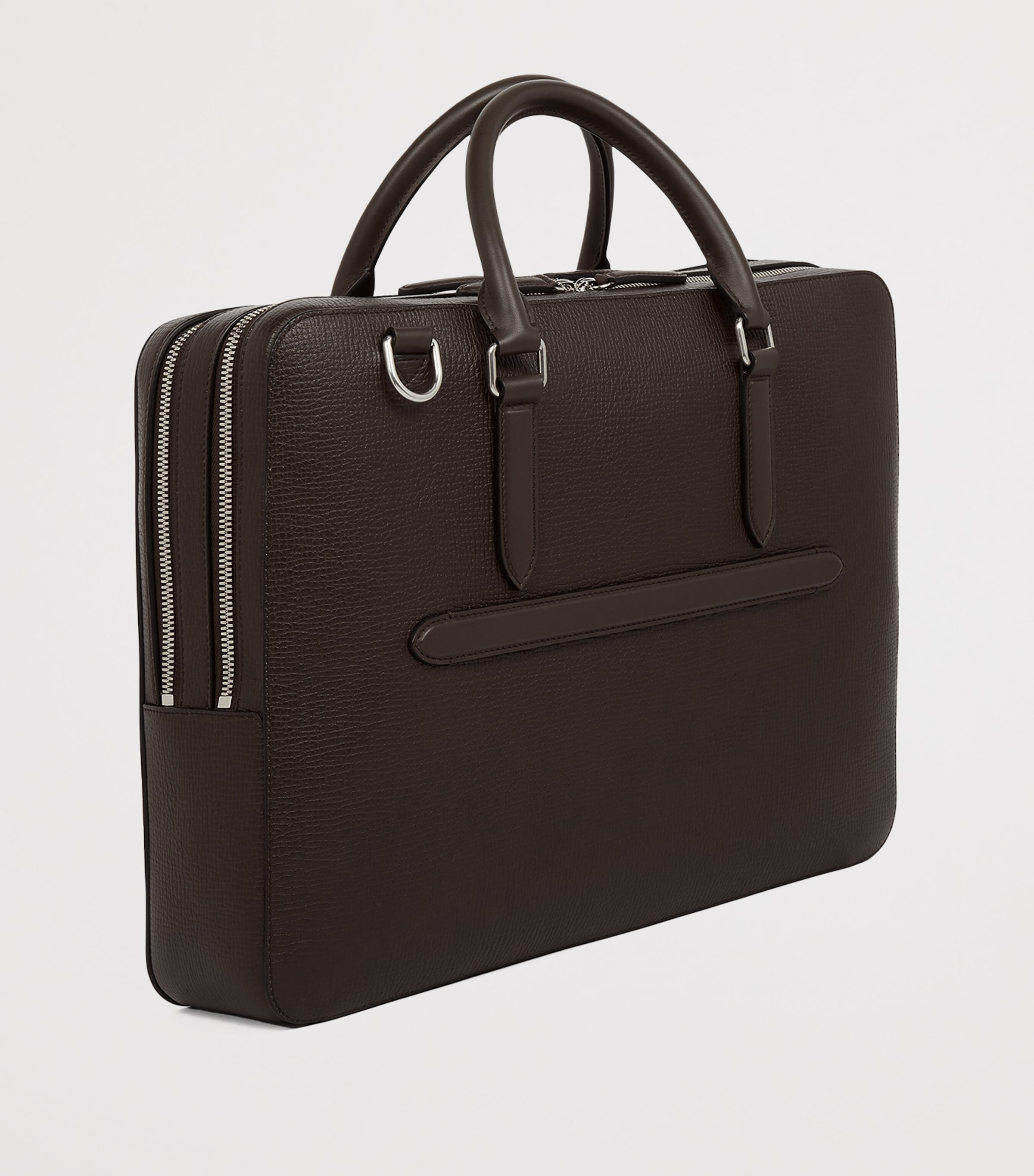 Large Calfskin Ludlow Briefcase D BROWN Image 3