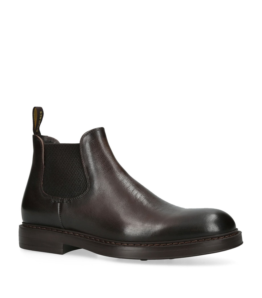 Leather Chelsea Boots DARK BROWN Image 3