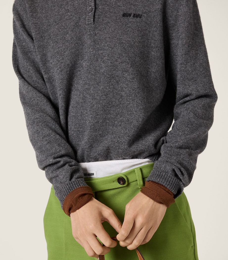 Cashmere Logo Sweater F0480 Image 4