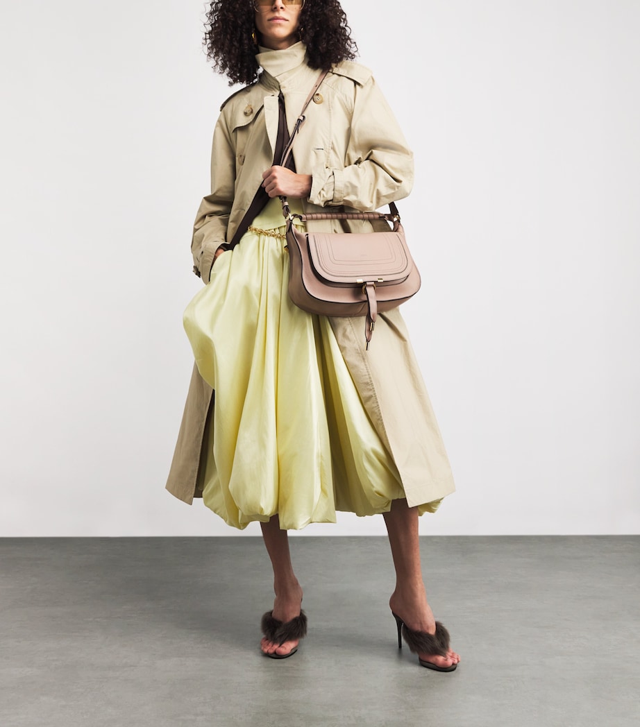 Small Leather Marcie Shoulder Bag WOODSMOKE Image 2