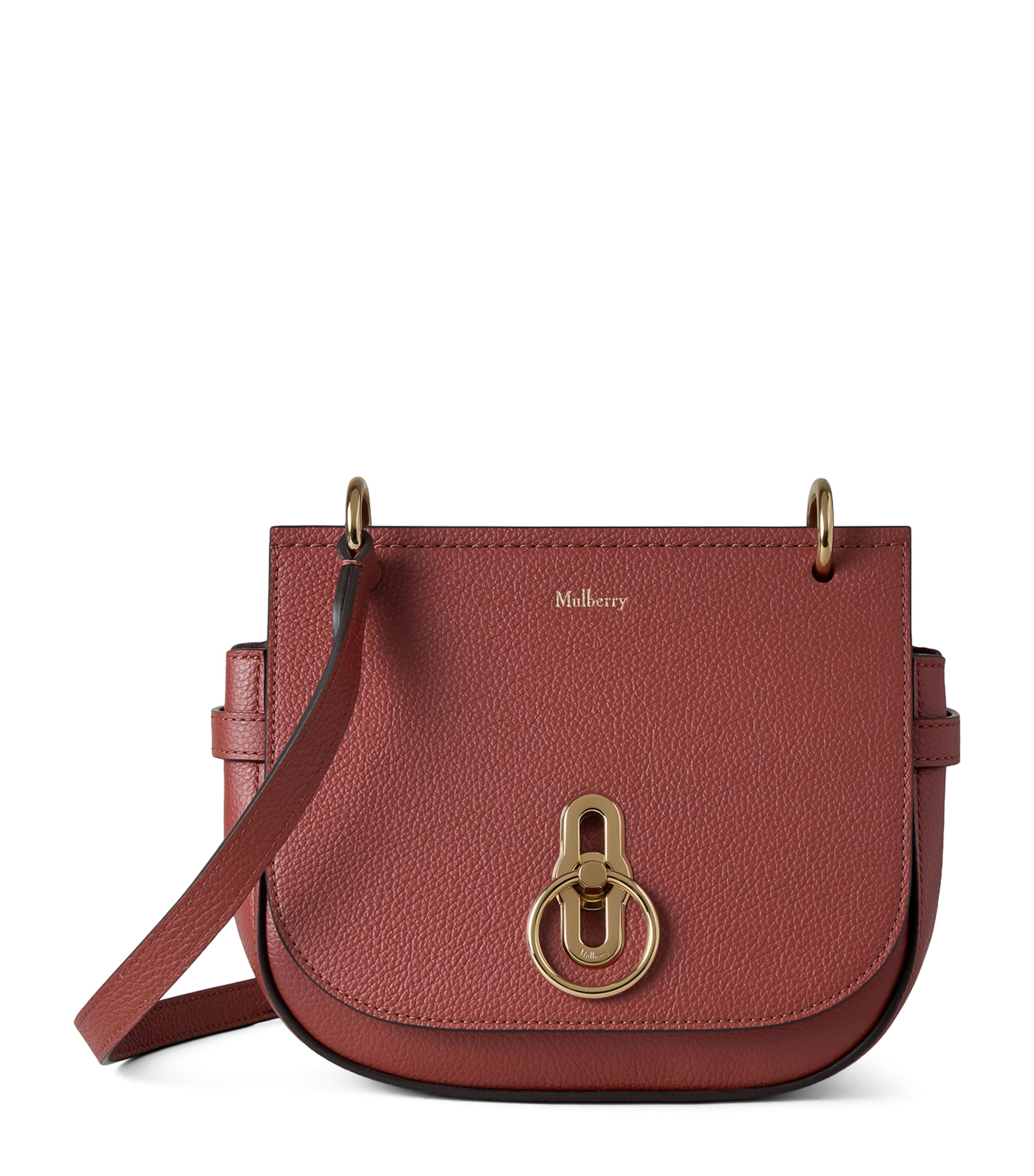 Mulberry Small Leather Amberley Cross-body Bag In Red