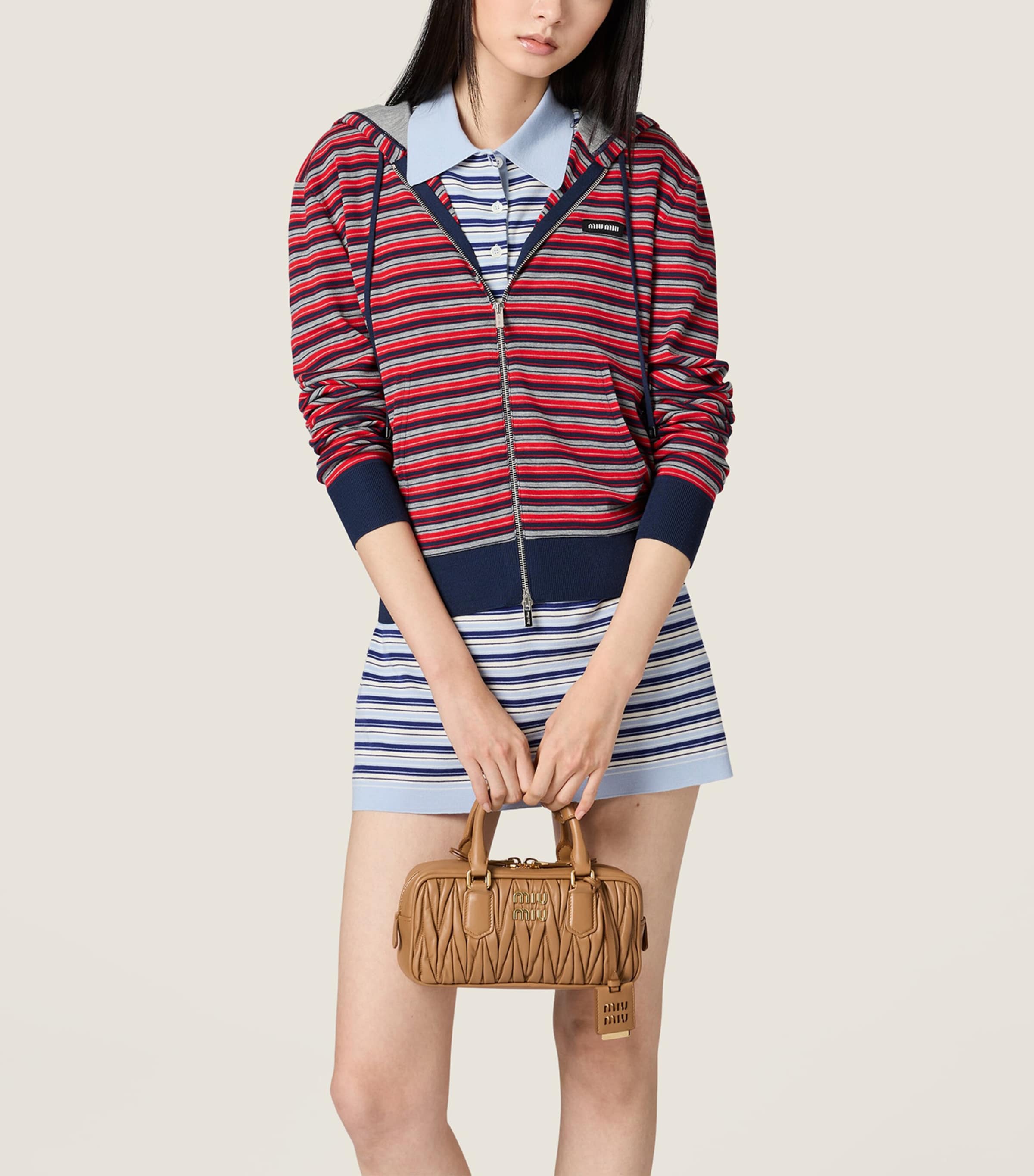 Miu Miu Womens WOOL HOODIE JACKET. Image 2