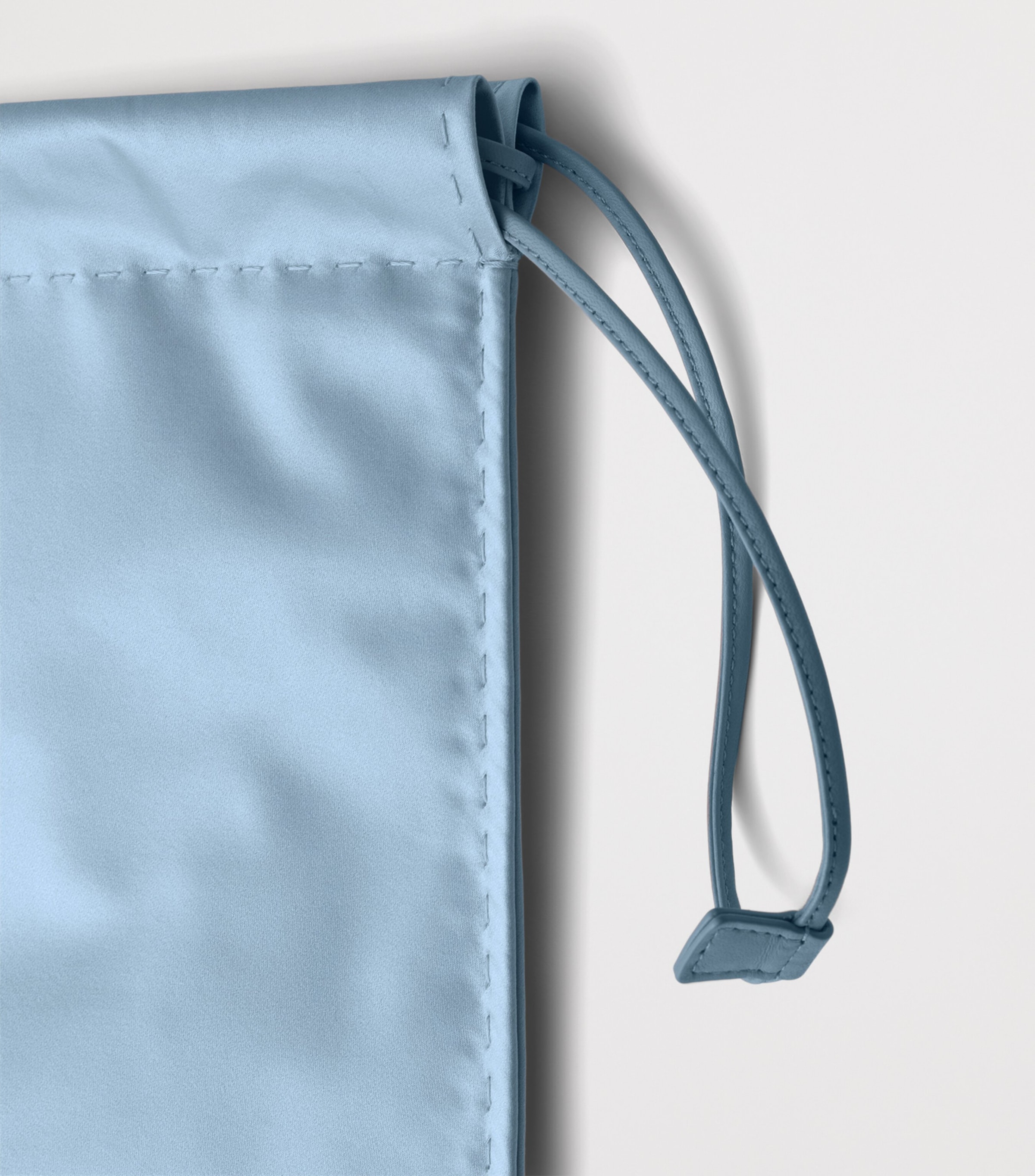 Prada Silk Duchesse Wish Pouch Light Blue Image 5