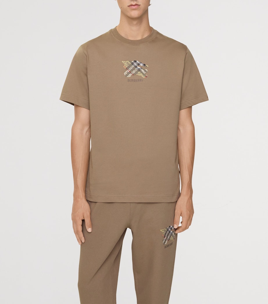 Cotton Check-EKD T-Shirt CLAY BROWN Image 2