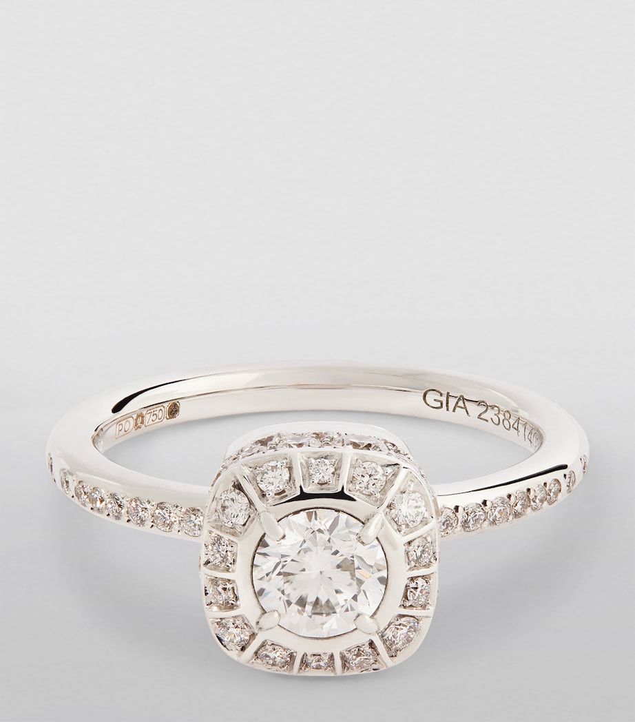 White Gold and Diamond Nudo Petit Ring GV105 Image 3