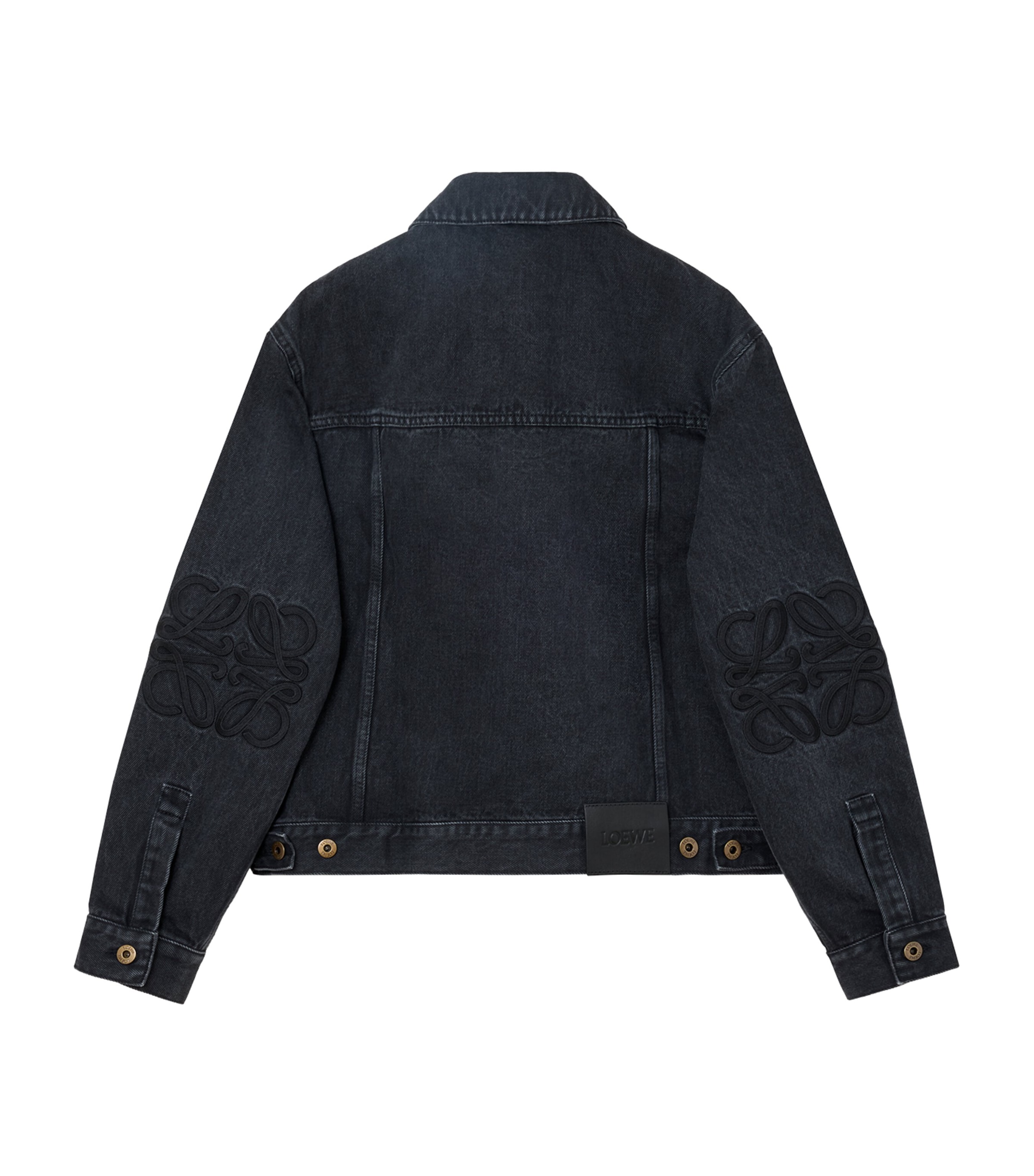 Anagram Denim Jacket BLACK Image 2