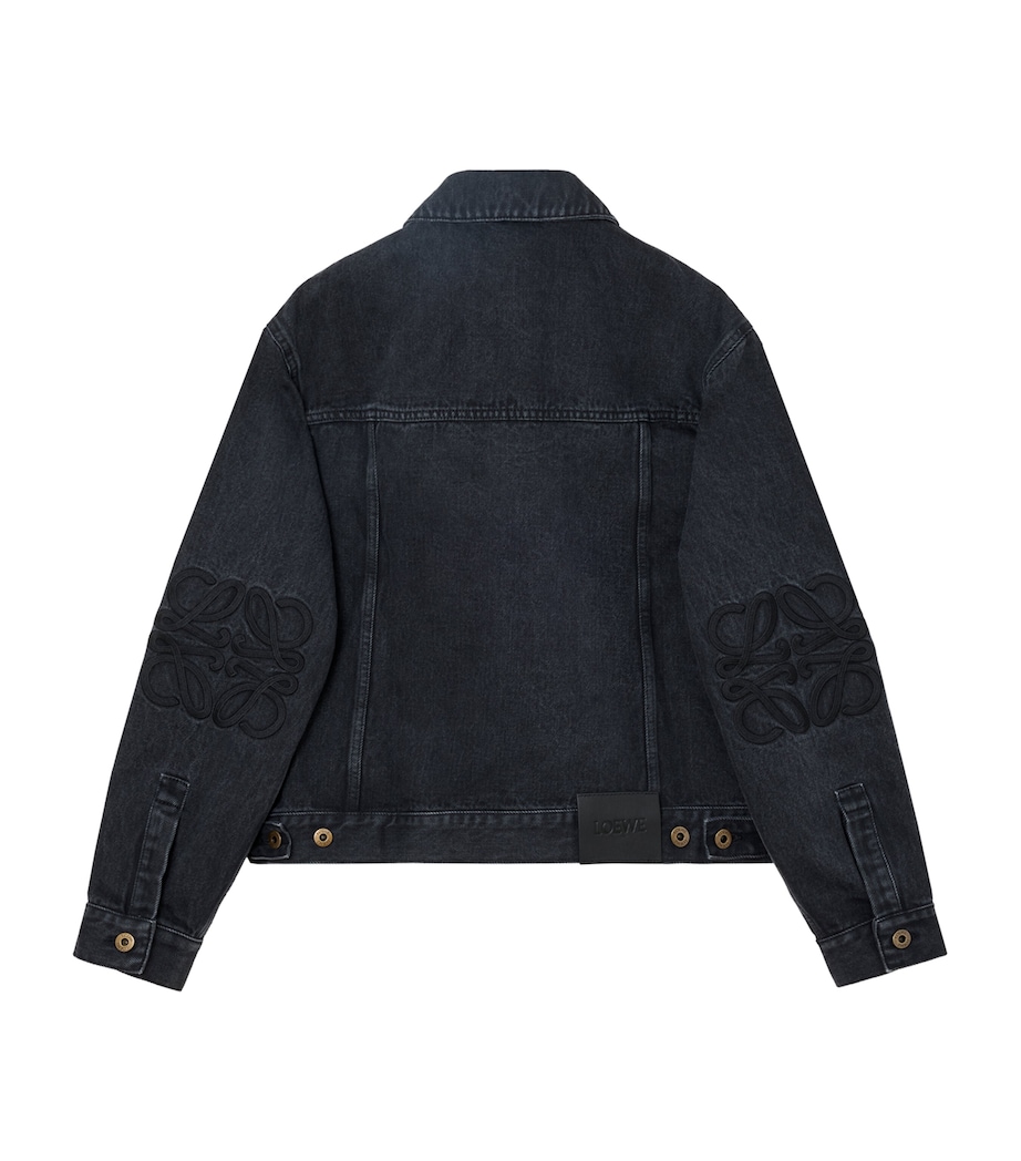 Anagram Denim Jacket BLACK Image 2