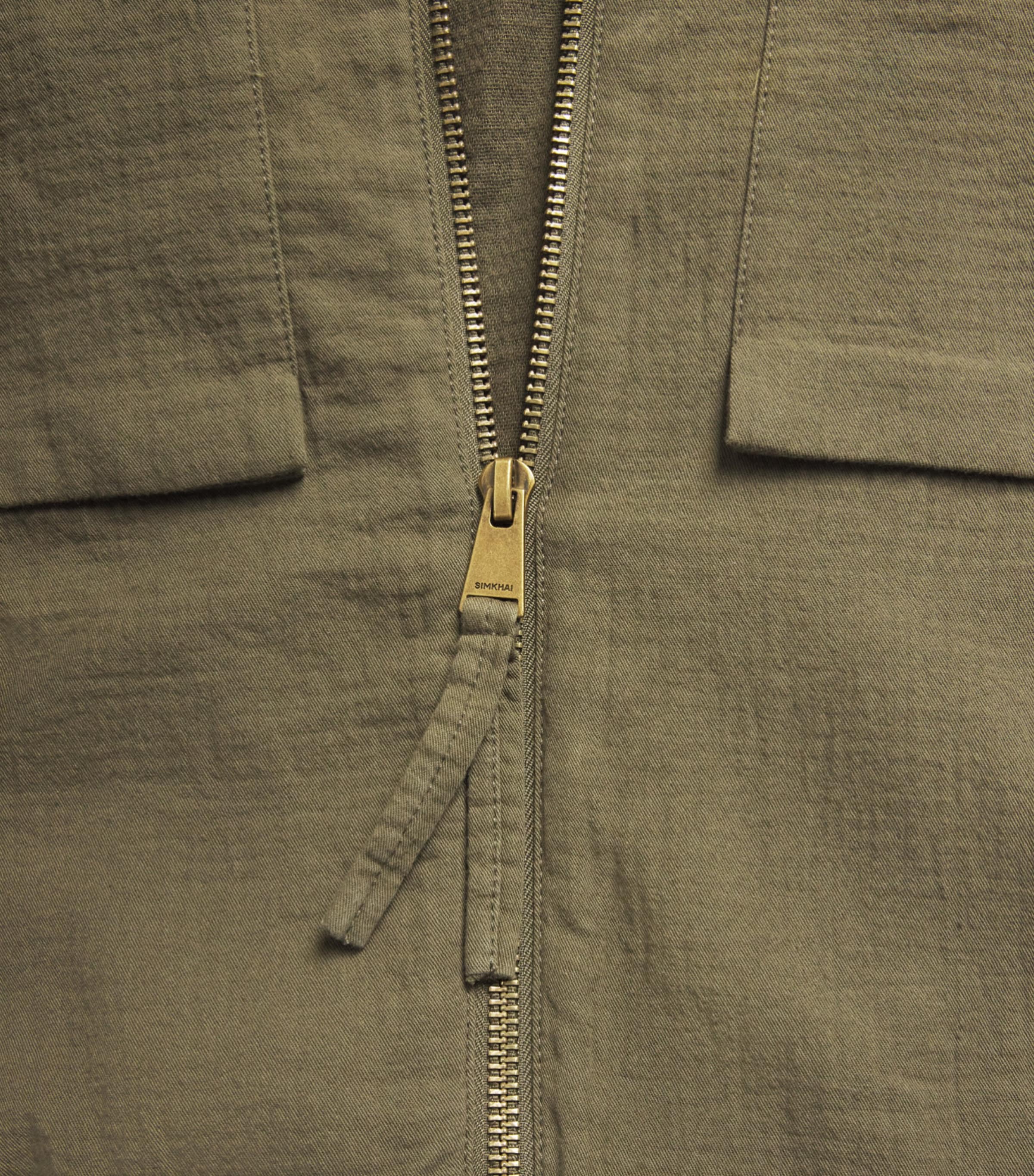 Simkhai Mens Cotton Oversized Iver Field Jacket Olive Image 6