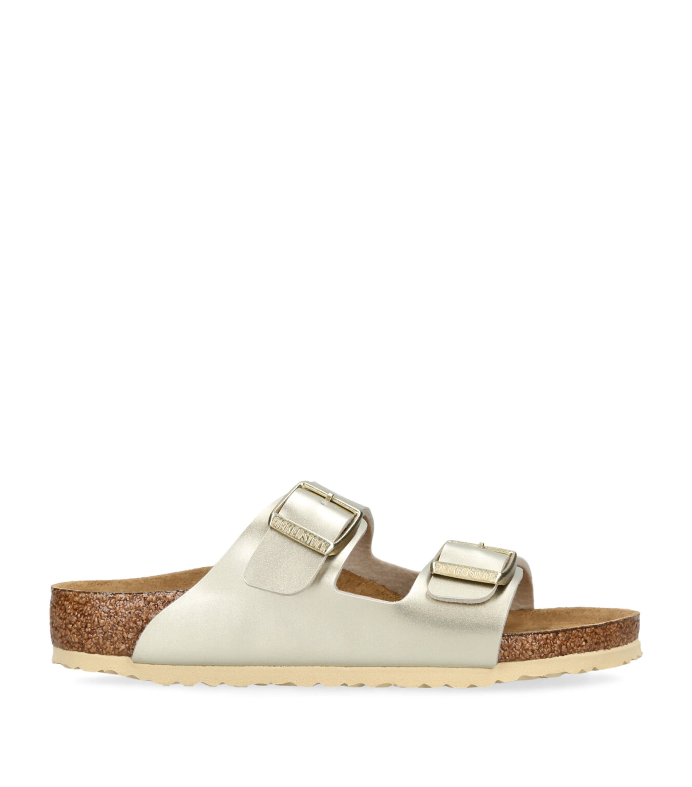 Birkenstock Kids' Metallic Arizona Sandals In Gold