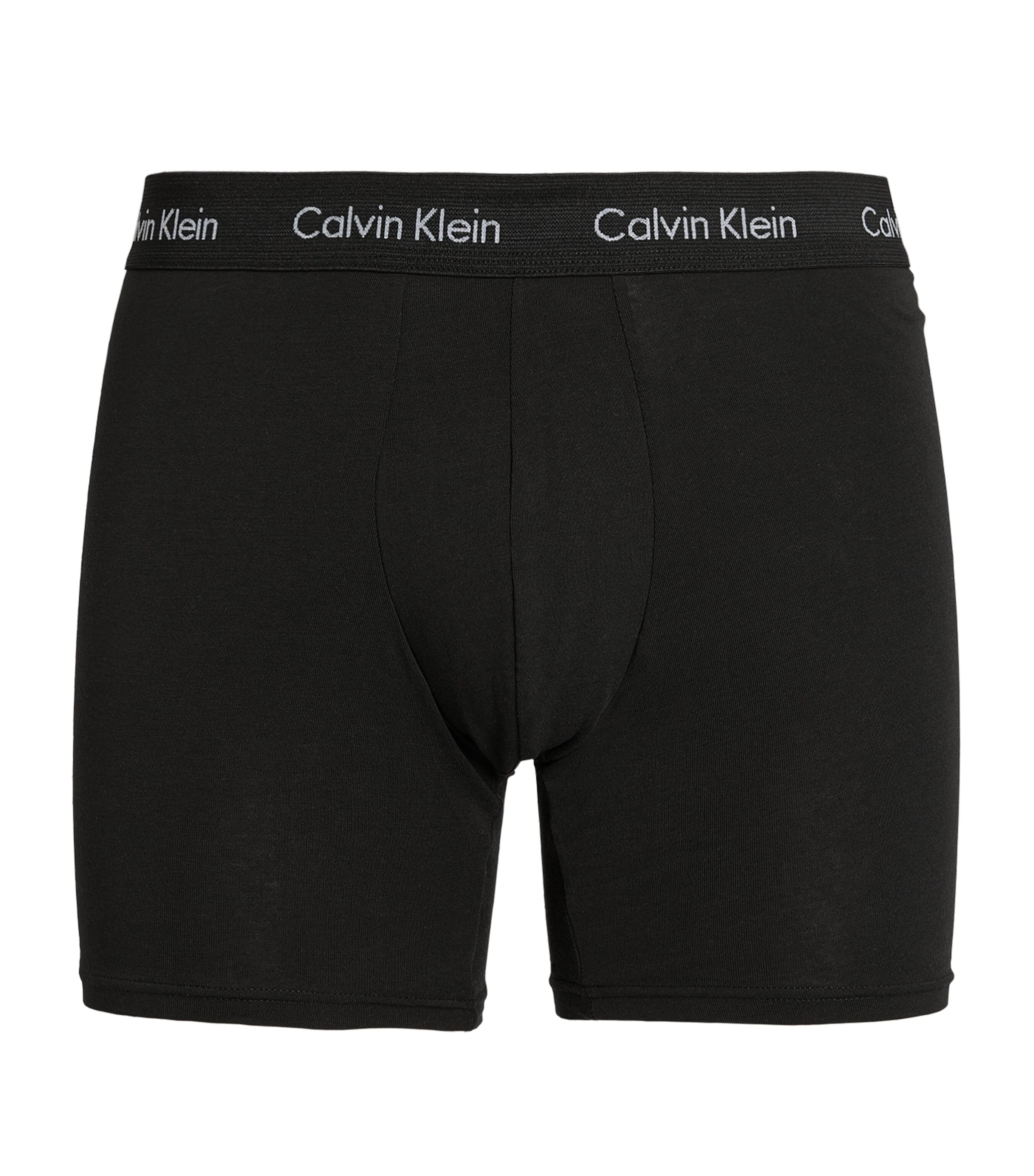 Calvin Klein Cotton Stretch Boxer Briefs In Black