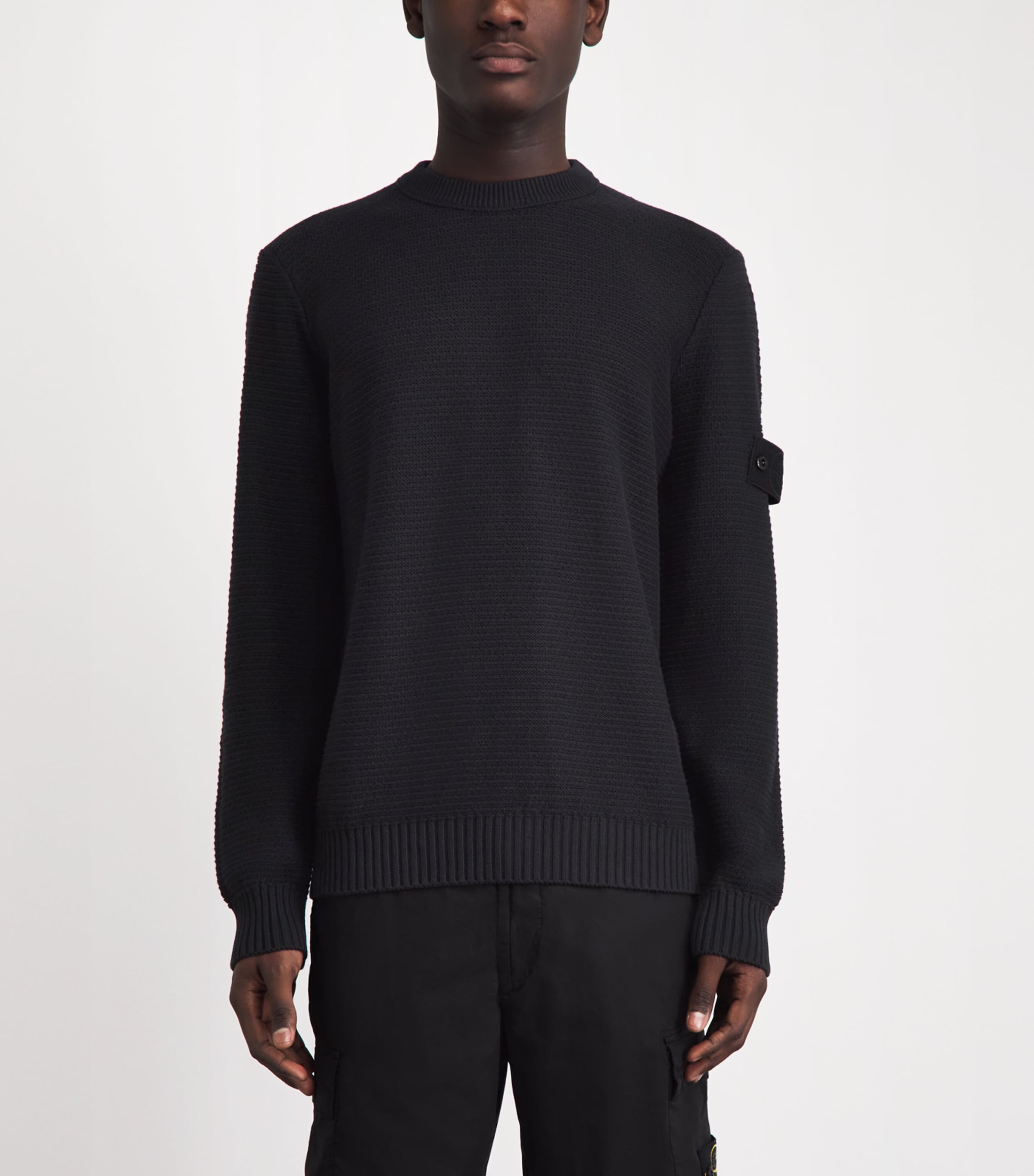 Stone Island Mens Cotton-Cashmere Ghost Sweater Image 4