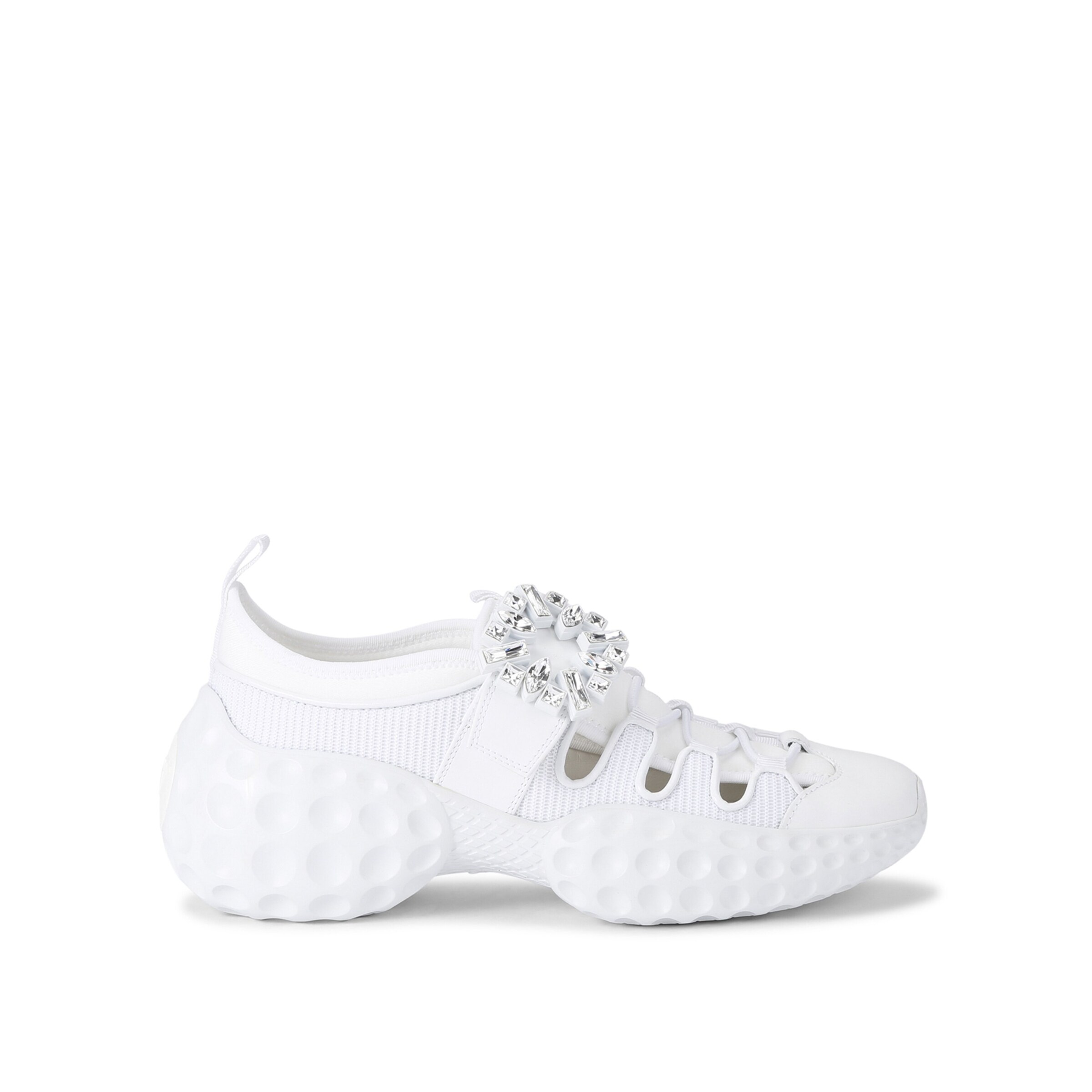 Roger Vivier Viv' Run Light Sneakers In White