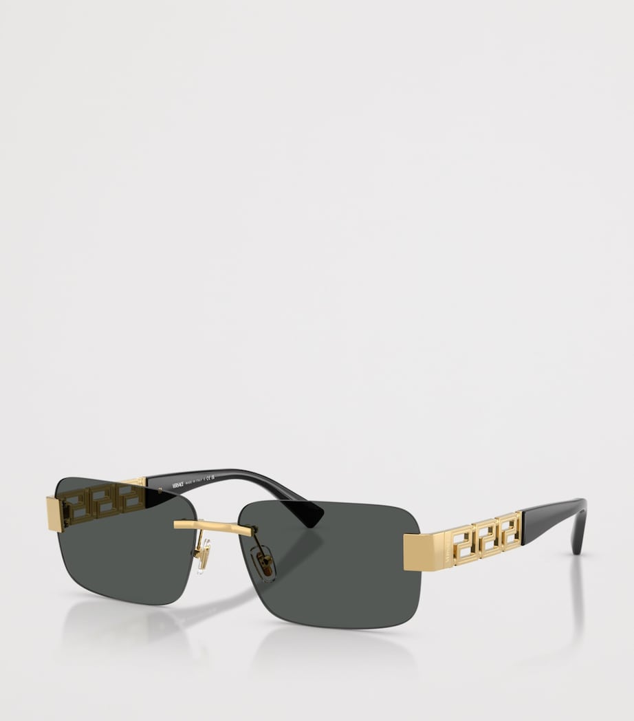 Metal Rectangular Sunglasses 100287 Image 2