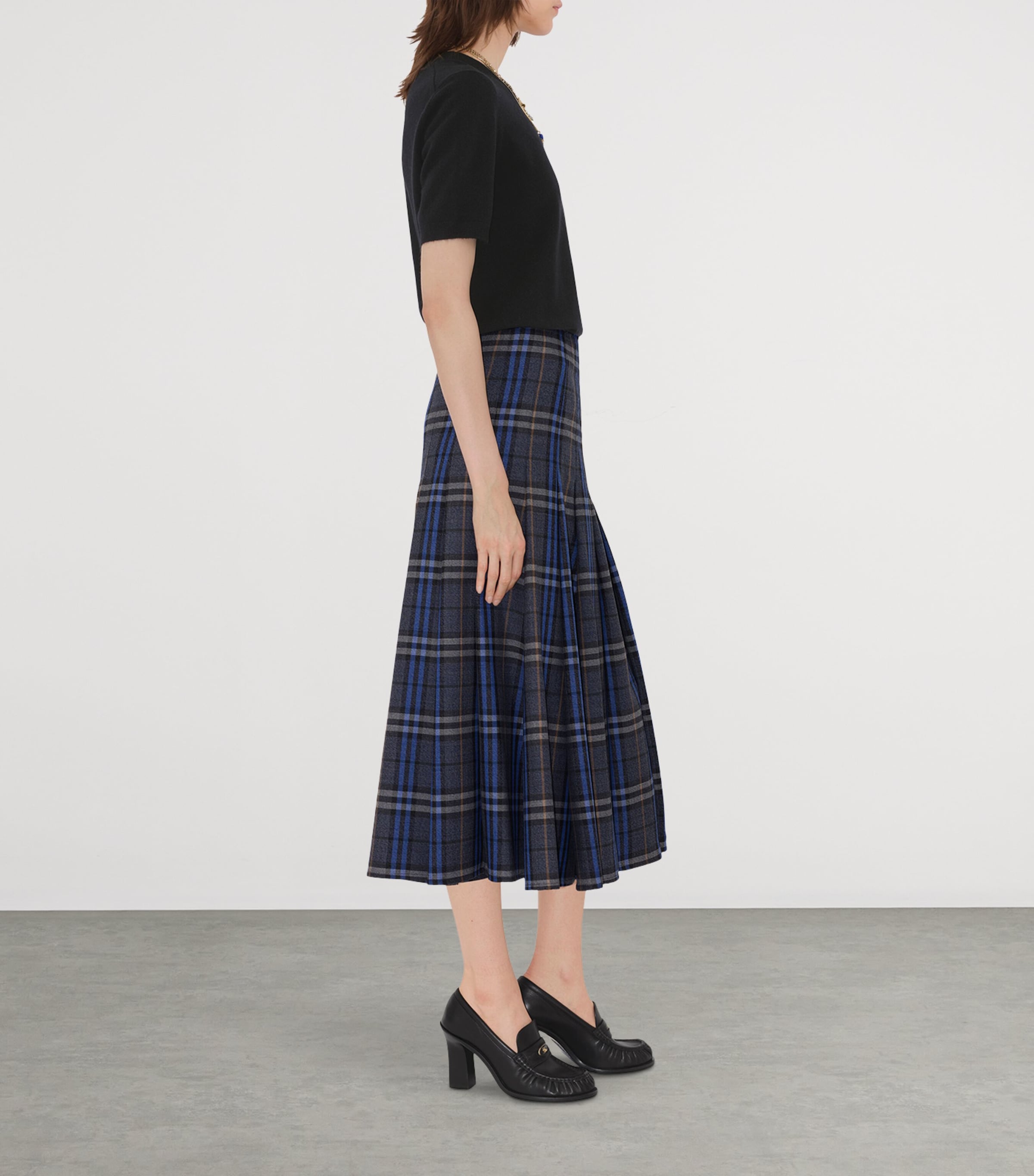 スカート Burberry Wool Check Skirt Burberry Wool Check Midi Skirt | Harrods US