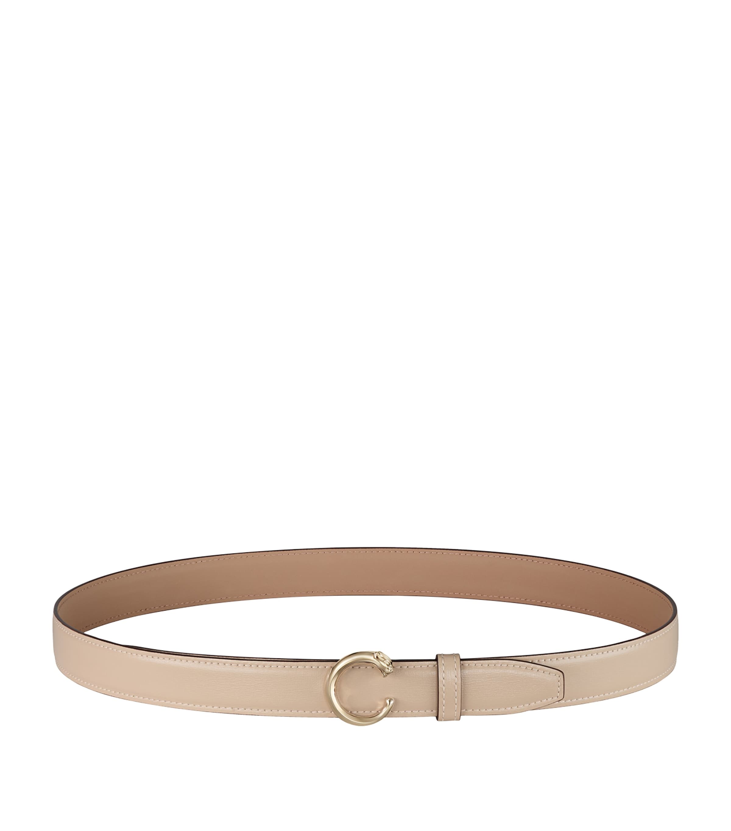 Cartier Large Leather Panthère de Cartier Belt Cord Beige Image 1
