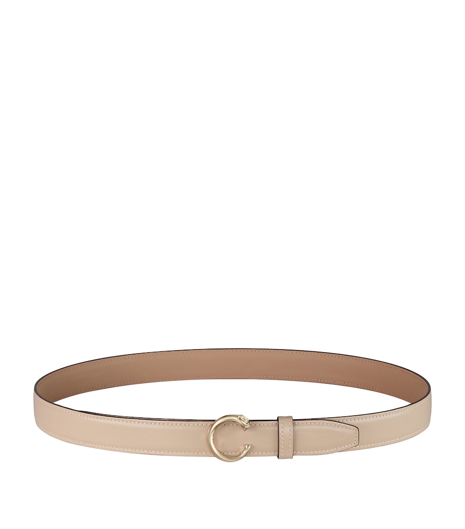 Cartier Large Leather Panthère de Cartier Belt Cord Beige Image 1
