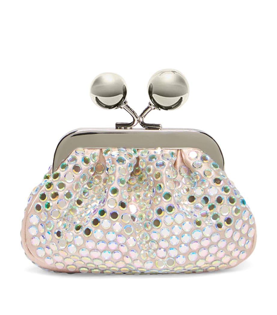 Weekend Max Mara Mini Embellished Pasticcino Clutch Bag Antique Rose Image 1