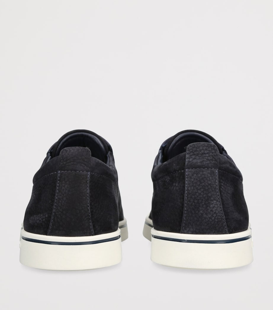 Suede Alfie Slip-On Sneakers NAVY Image 2