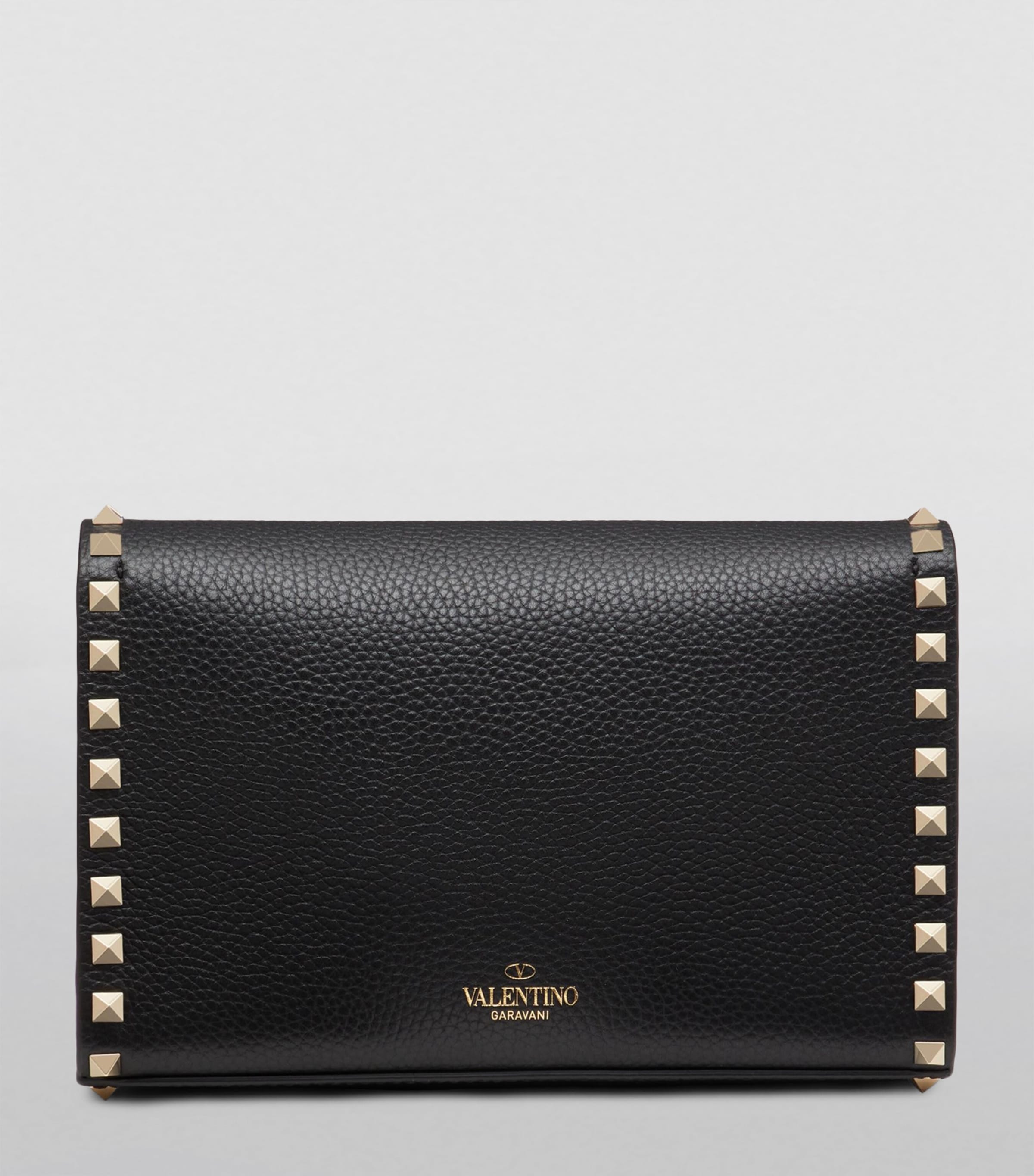 Valentino Garavani Black Rockstud Alcove Shoulder Bag | Harrods UK