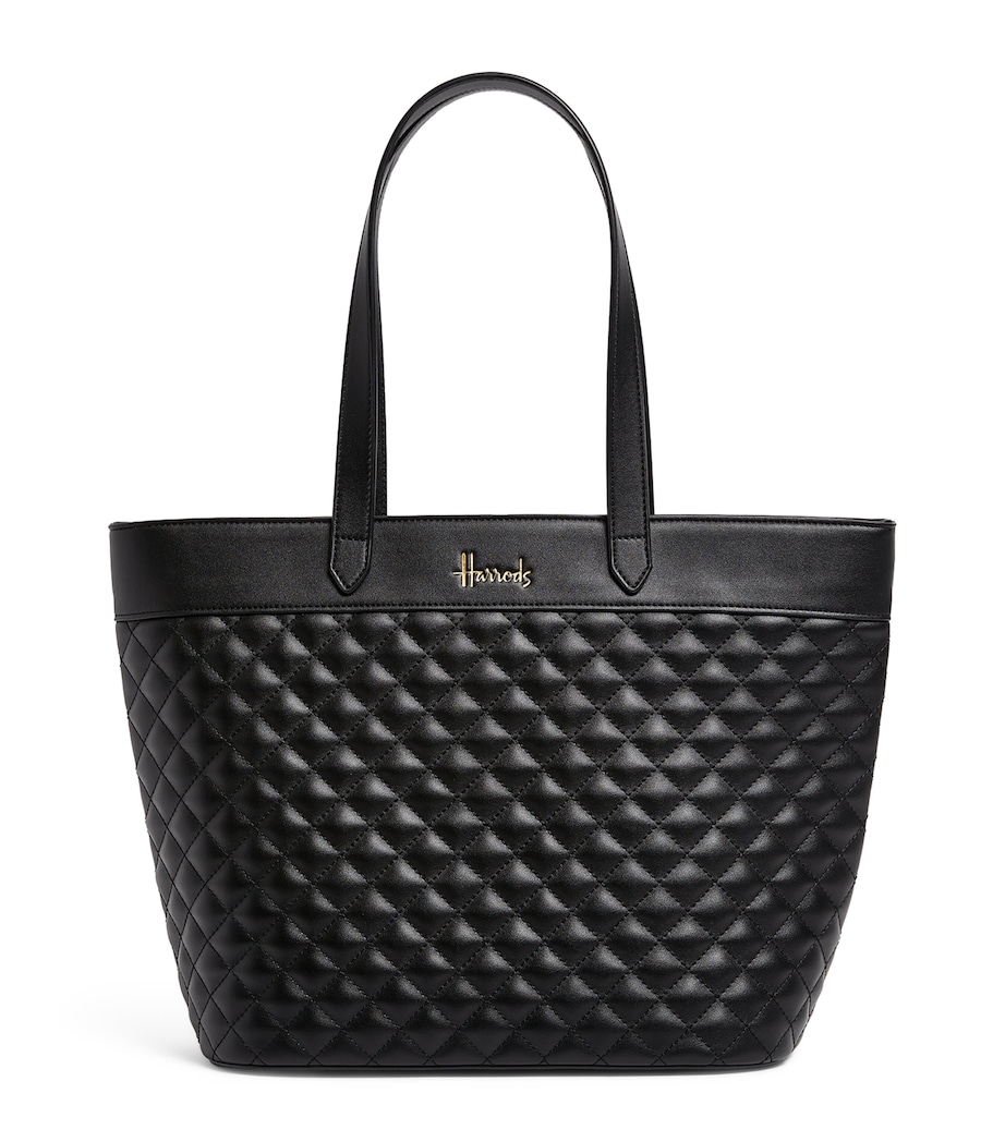 Harrods Chelsea Shoulder Tote Bag Black Image 1