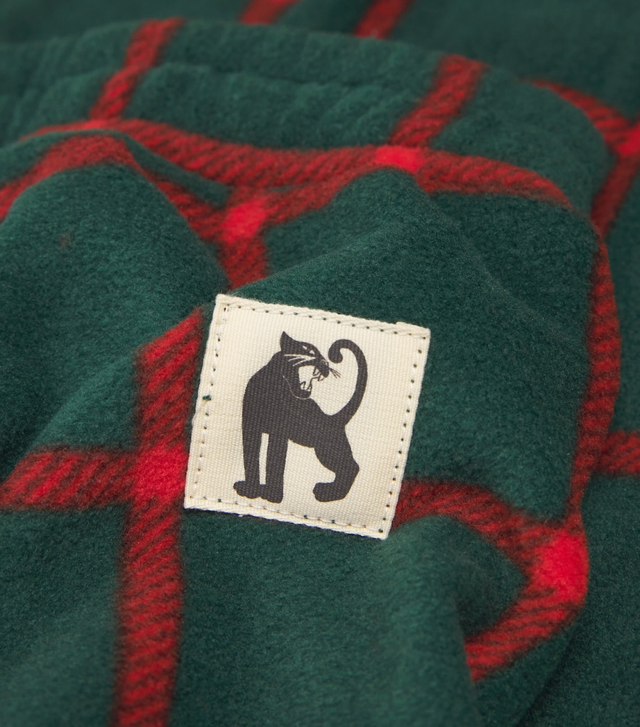 Fleece Plaid Trousers (3-11 Years) GREEN Image 3